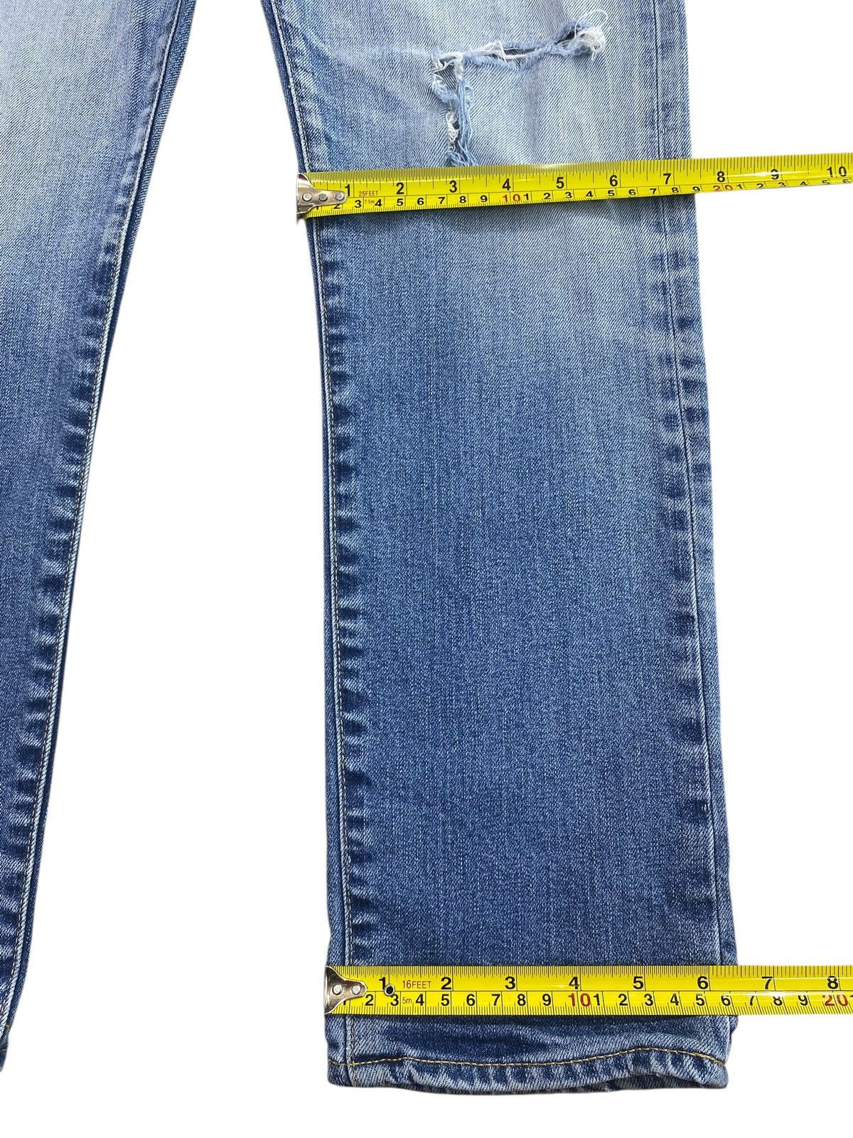 Japanese Brand Blue Way Brand Faded Wash Style Ripped Jeans Size US 30 / EU 46 - 8 Thumbnail