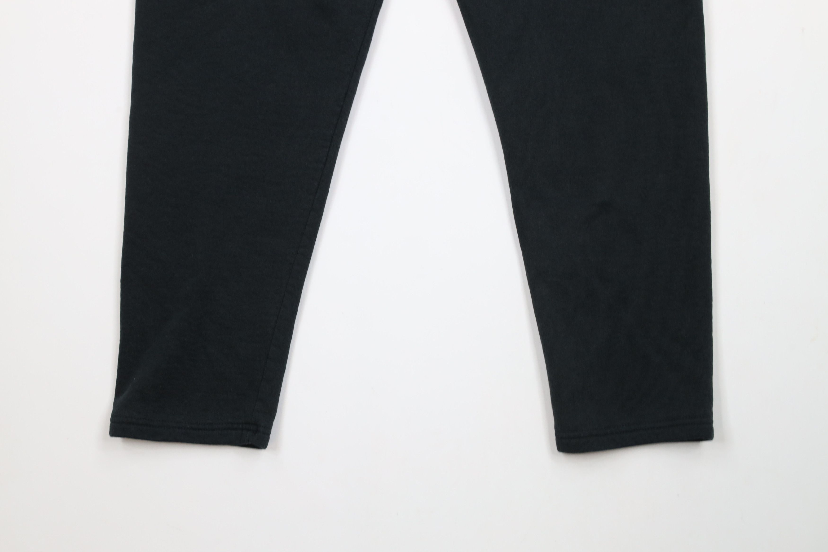 Vintage Vintage 90s Streetwear Blank Tapered Leg Sweatpants Black Size US 34 / EU 50 - 11 Thumbnail