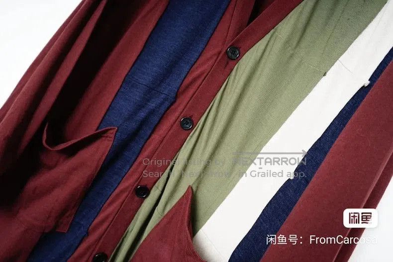 Yohji Yamamoto Yohji Yamamoto spliced shirt cardigan Size US M / EU 48-50 / 2 - 6 Thumbnail