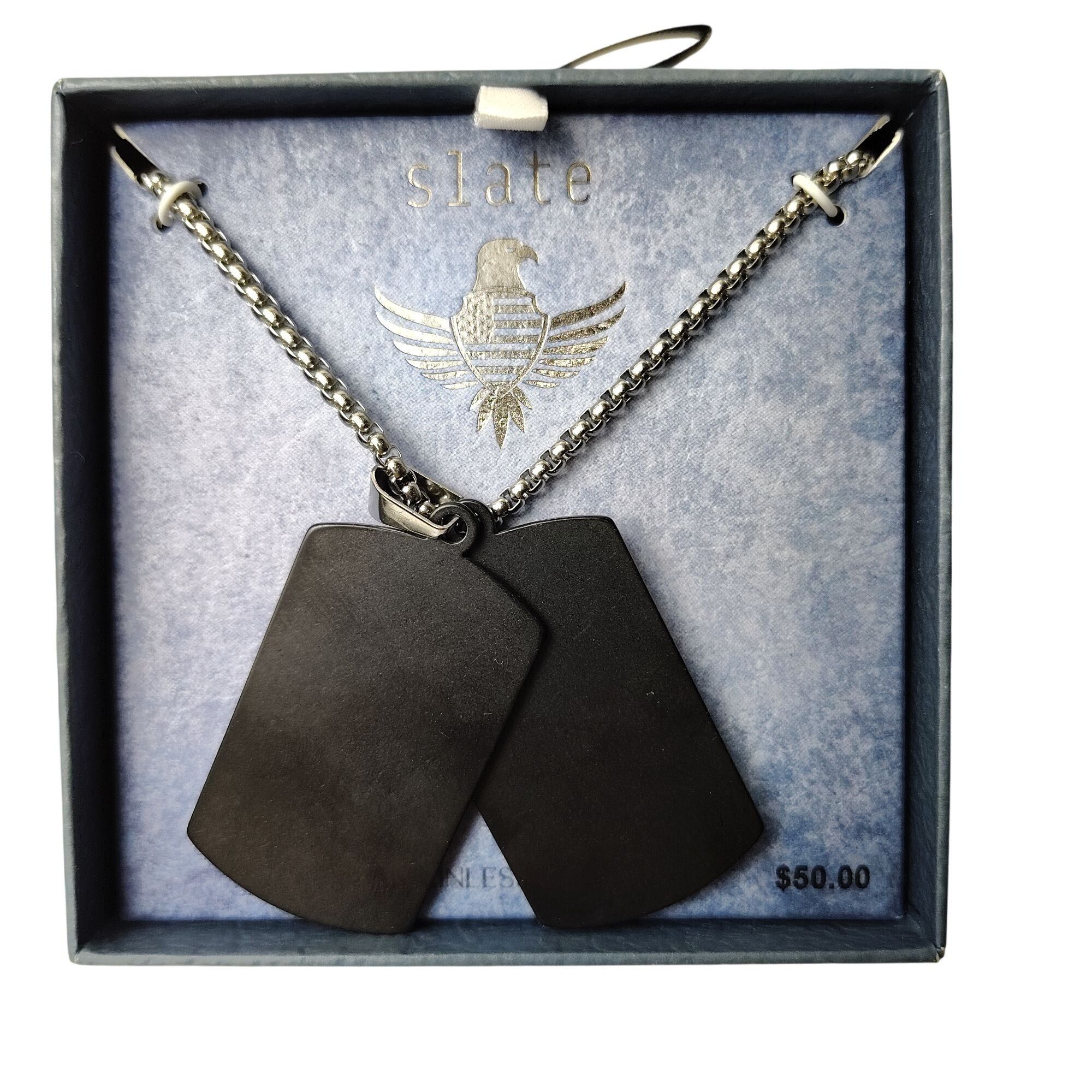 Other Slate Dog Tag In God We Trust Stainless Steel Necklace With Size ONE SIZE - 3 Thumbnail