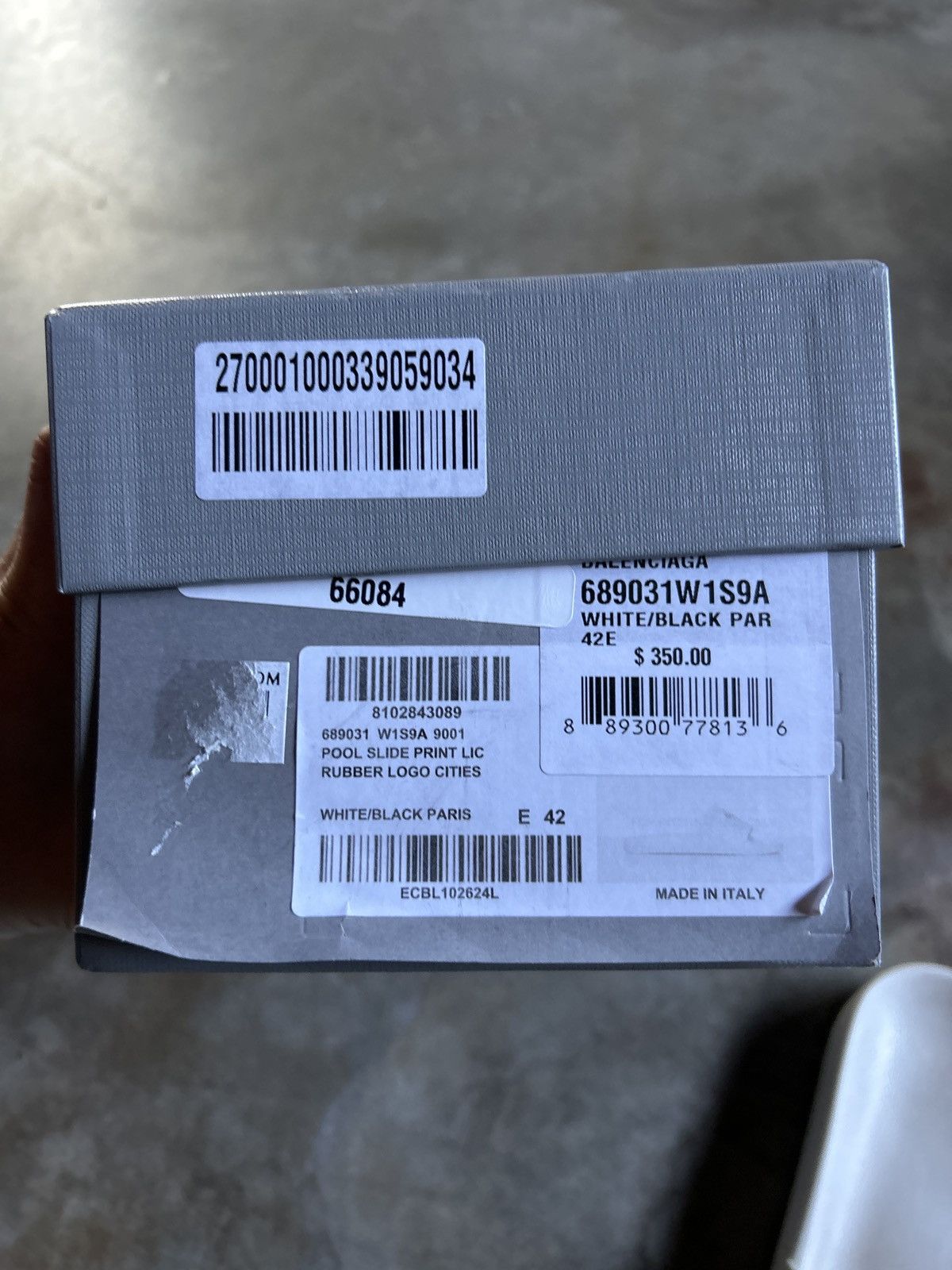 Balenciaga BALENCIAGA PARIS POOL SLIDES - PARIS EDITION Size US 9 / EU 42 - 9 Thumbnail