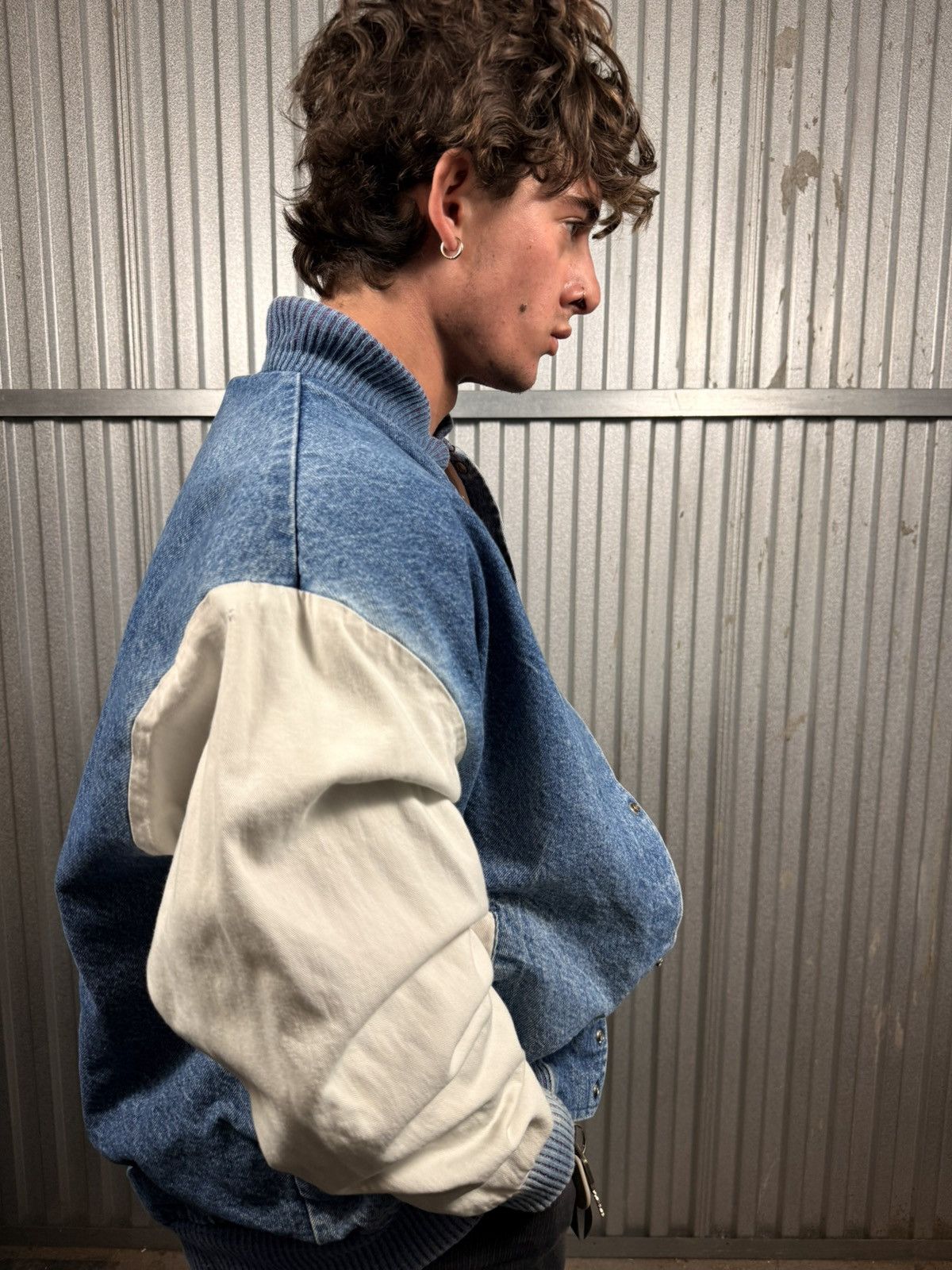 Other Insane Vintage Western Prca Pro Rodeo Cowboy Denim Bomber Size US XL / EU 56 / 4 - 12 Thumbnail
