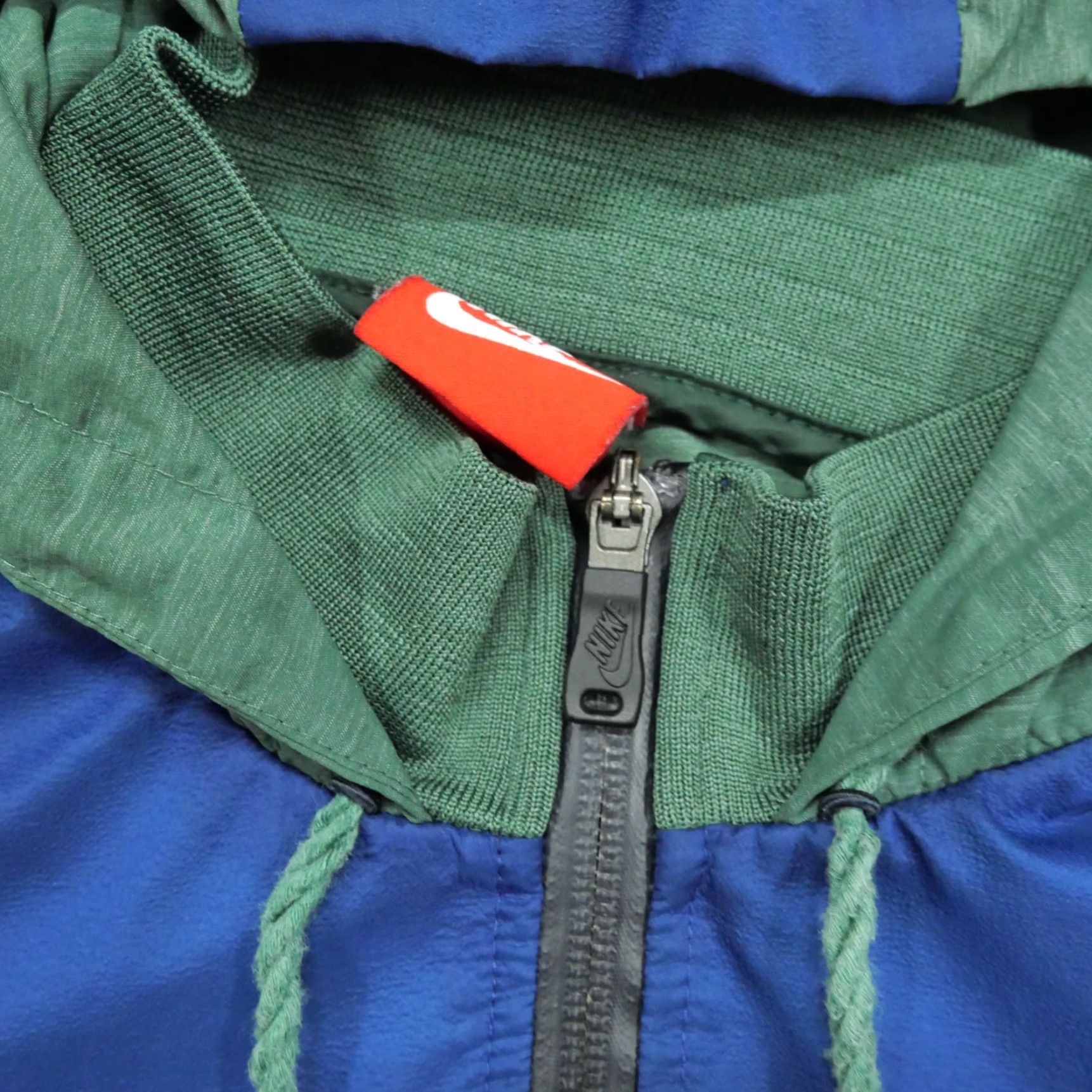 Nike Nike Jacket Womens Medium Green Blue Track Hooded Windbreaker Full Zip Size M / US 6-8 / IT 42-44 - 4 Thumbnail