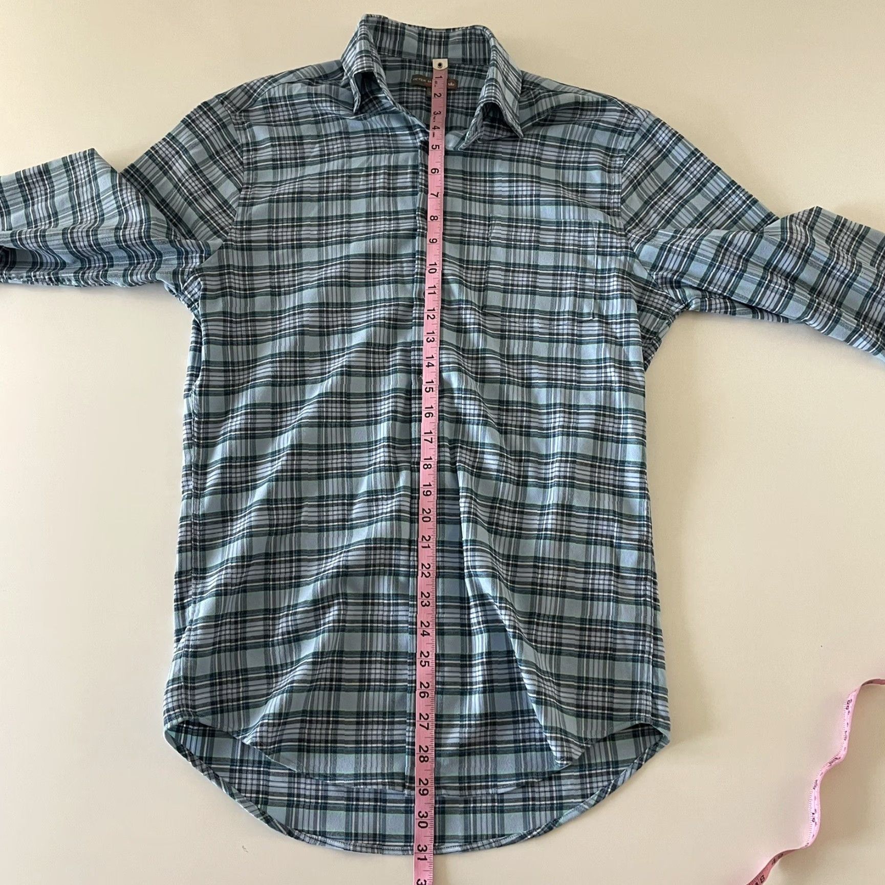 Peter Millar Peter Millar Crown Sport Plaid Long Sleeve Button-Up Shirt Mens S Blue Multicolor Size US S / EU 44-46 / 1 - 4 Thumbnail