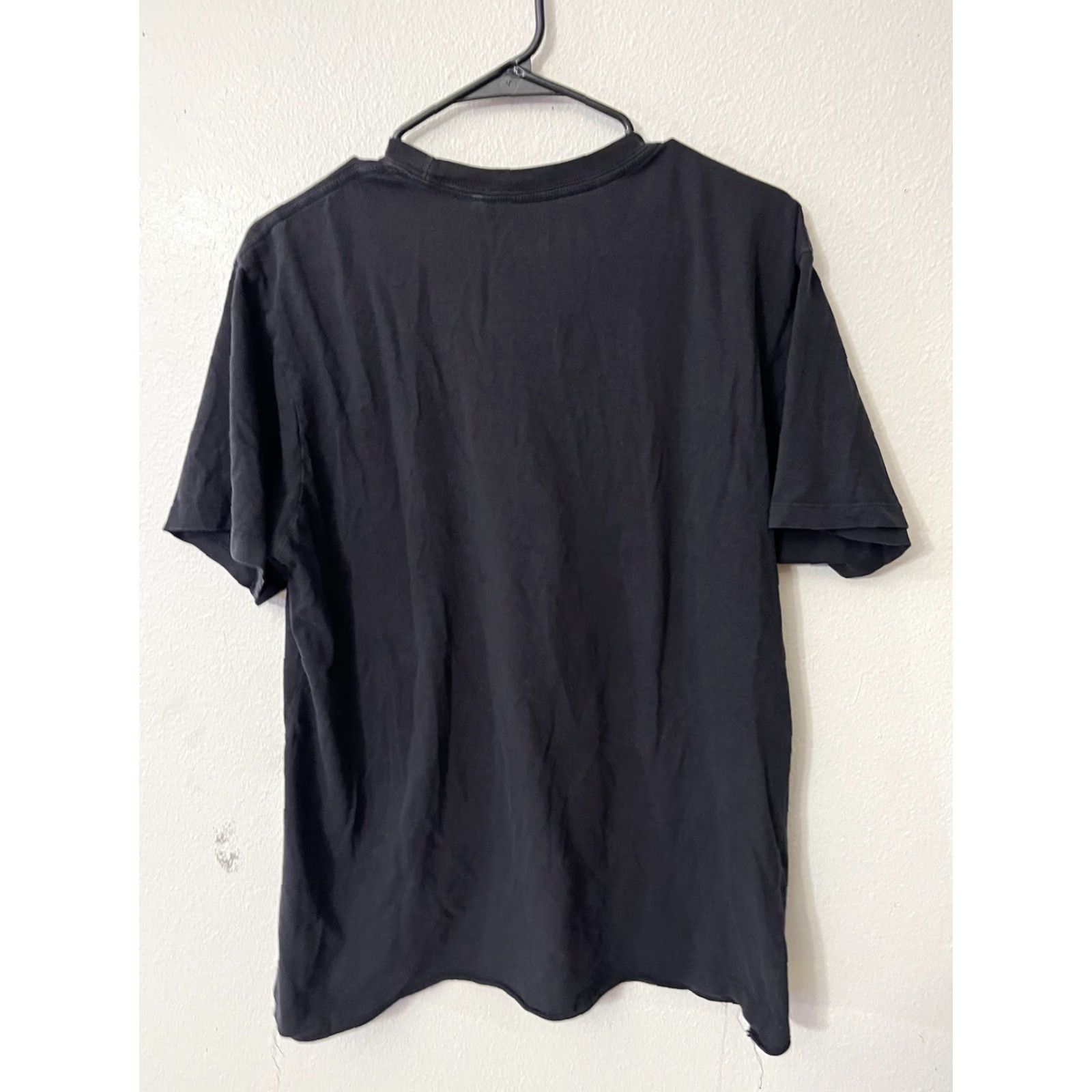 Guess VINTAGE GUESS Crew Neck Knit T-Shirt - Short Sleeve - Black - Men's XL - Casual Classic Cotton Blend Shirt Size US XL / EU 56 / 4 - 2 Thumbnail