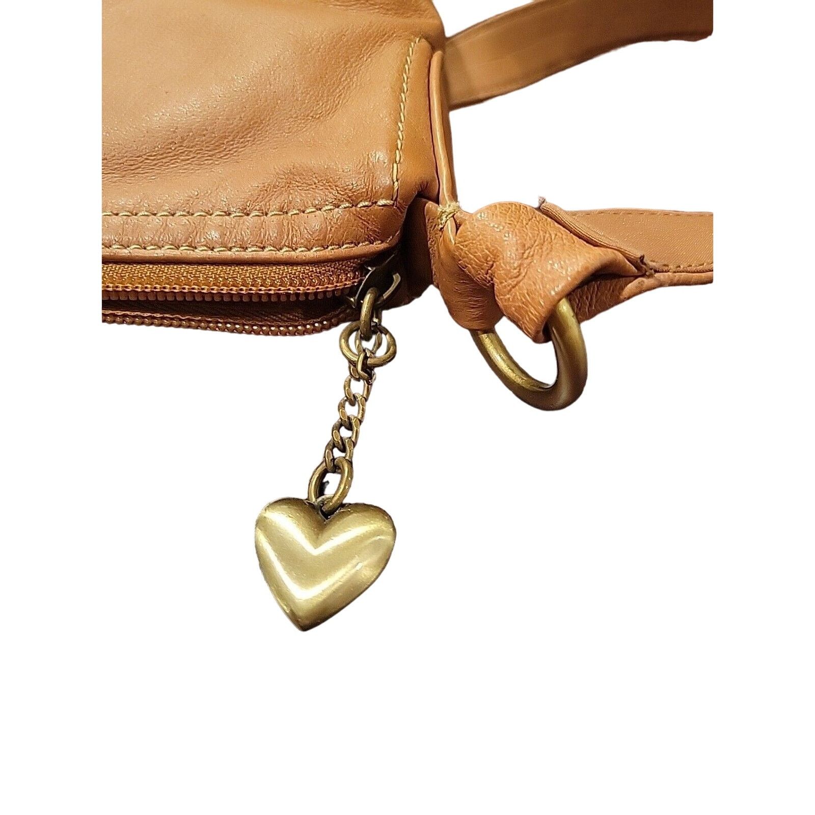 St. Johns Bay St. Johns Bay Genuine Tan Leather Purse Bag Great Condition Size ONE SIZE - 4 Thumbnail