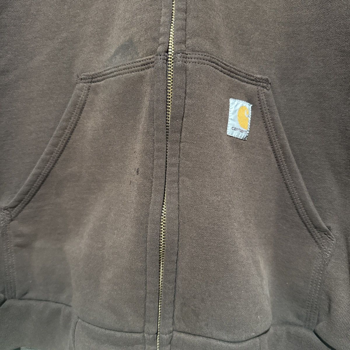 Carhartt Carhartt Y2K Faded Brown USA Made Hooded Utility Jacket Sz M Size US M / EU 48-50 / 2 - 9 Thumbnail