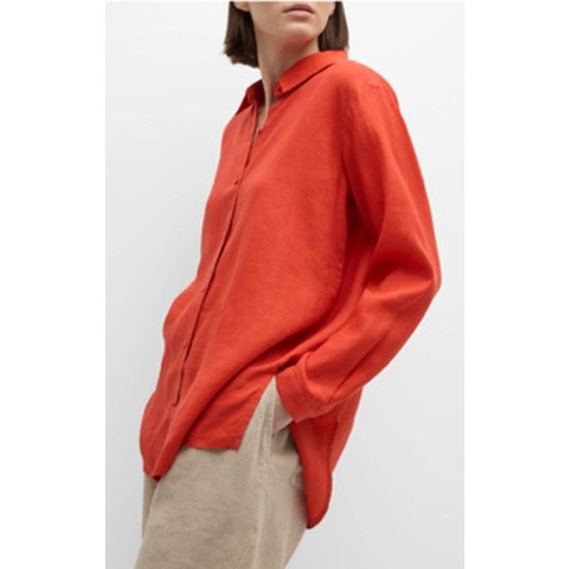 Eileen Fisher Eileen Fisher Organic Linen Handkerchief Shirt L Size L / US 10 / IT 46 - 1 Thumbnail