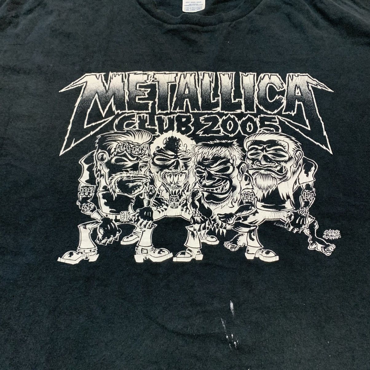 Band Tees × Metallica Vintage Metallica Club 2005 Tee Shirt Size US XXL / EU 58 / 5 - 2 Thumbnail