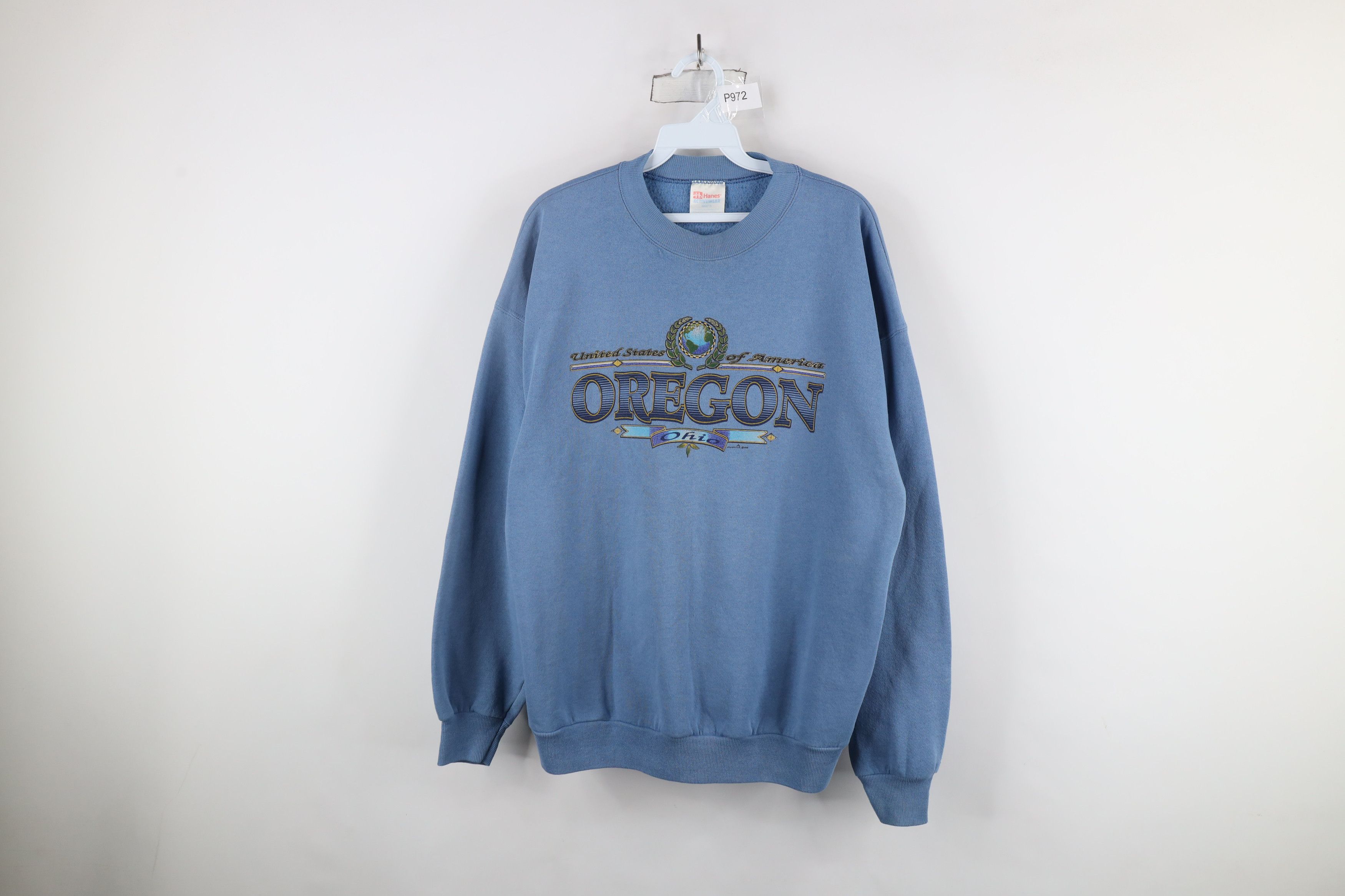 Vintage 90s Streetwear Out Oregon Ohio Crewneck Sweatshirt