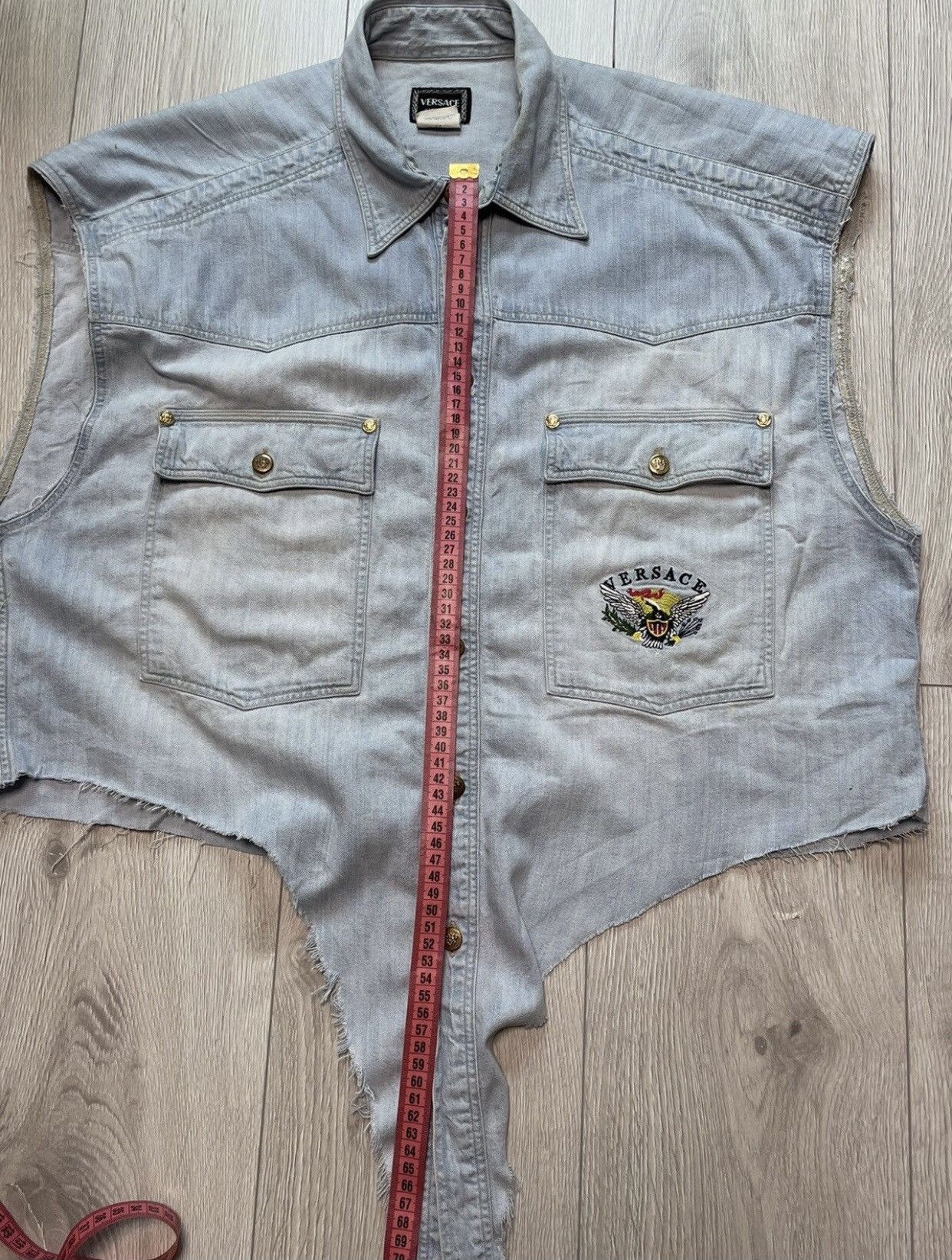 Versace × Vintage Versace custom Jeans Shirt Vintage Unique Size US L / EU 52-54 / 3 - 15 Thumbnail