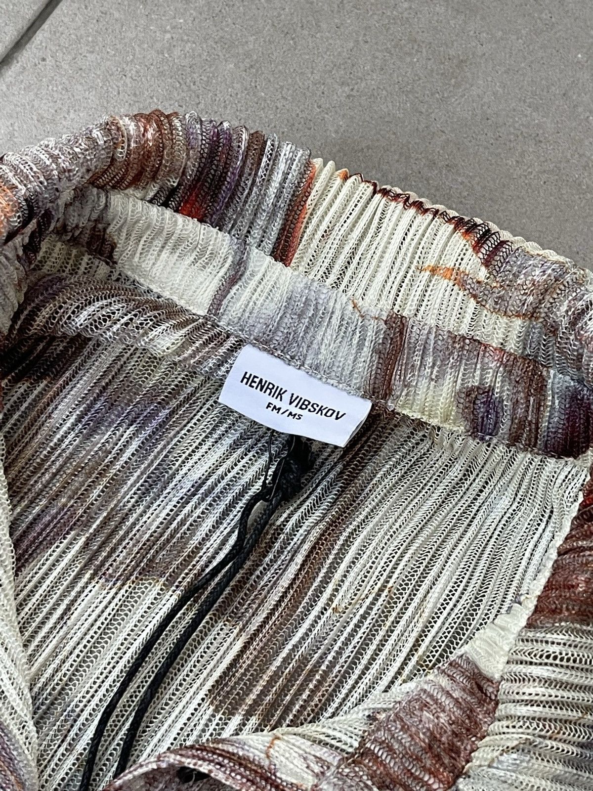 Henrik Vibskov !DS! AW23 Henrik Vibskov Gazpacho Mesh Plisse Shirt Size US S / EU 44-46 / 1 - 22 Thumbnail