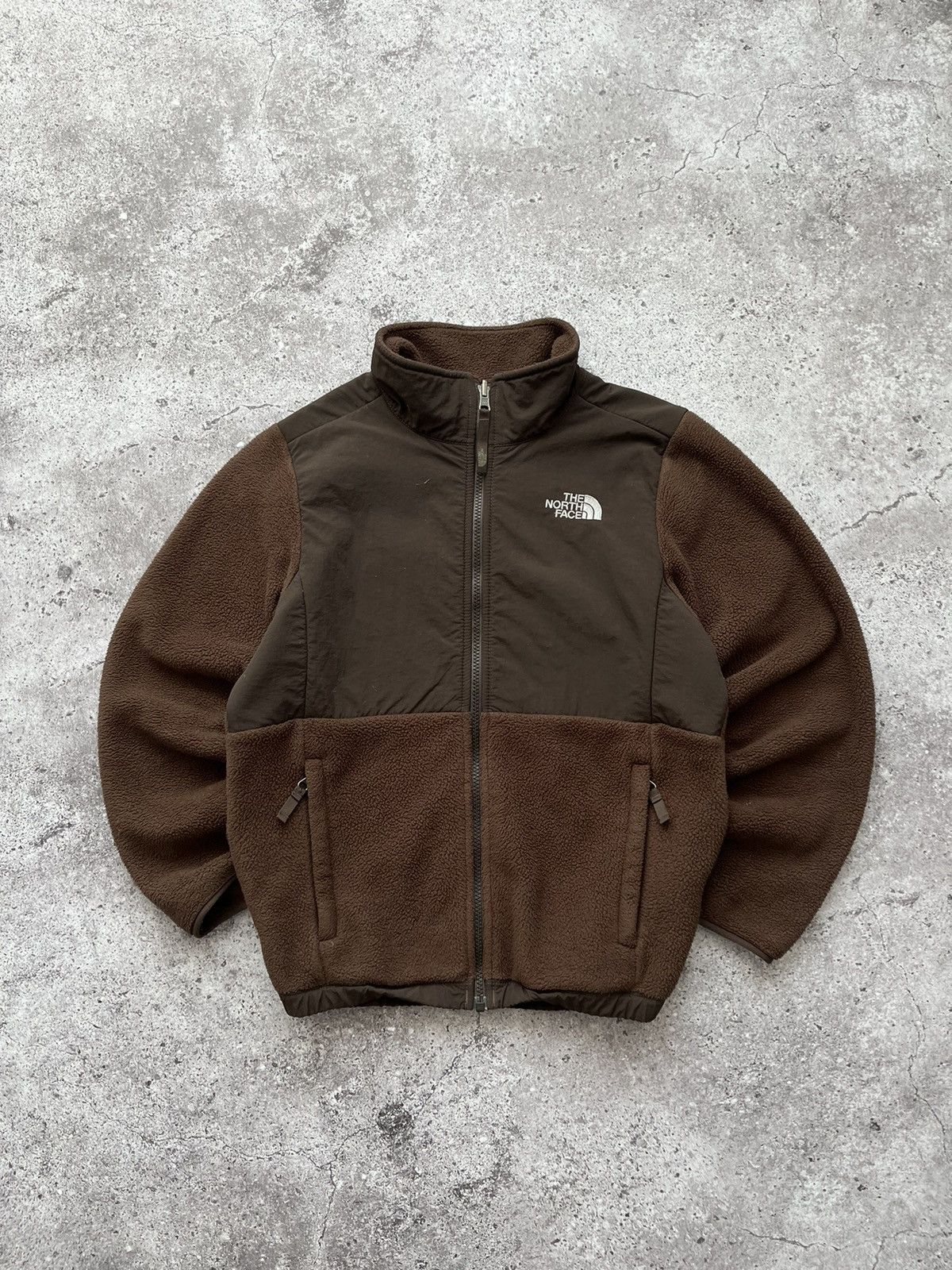 The North Face × Vintage Vintage The North Face 90s Brown Fleece Zip Sweater Jacket Size L / US 10 / IT 46 - 3 Thumbnail