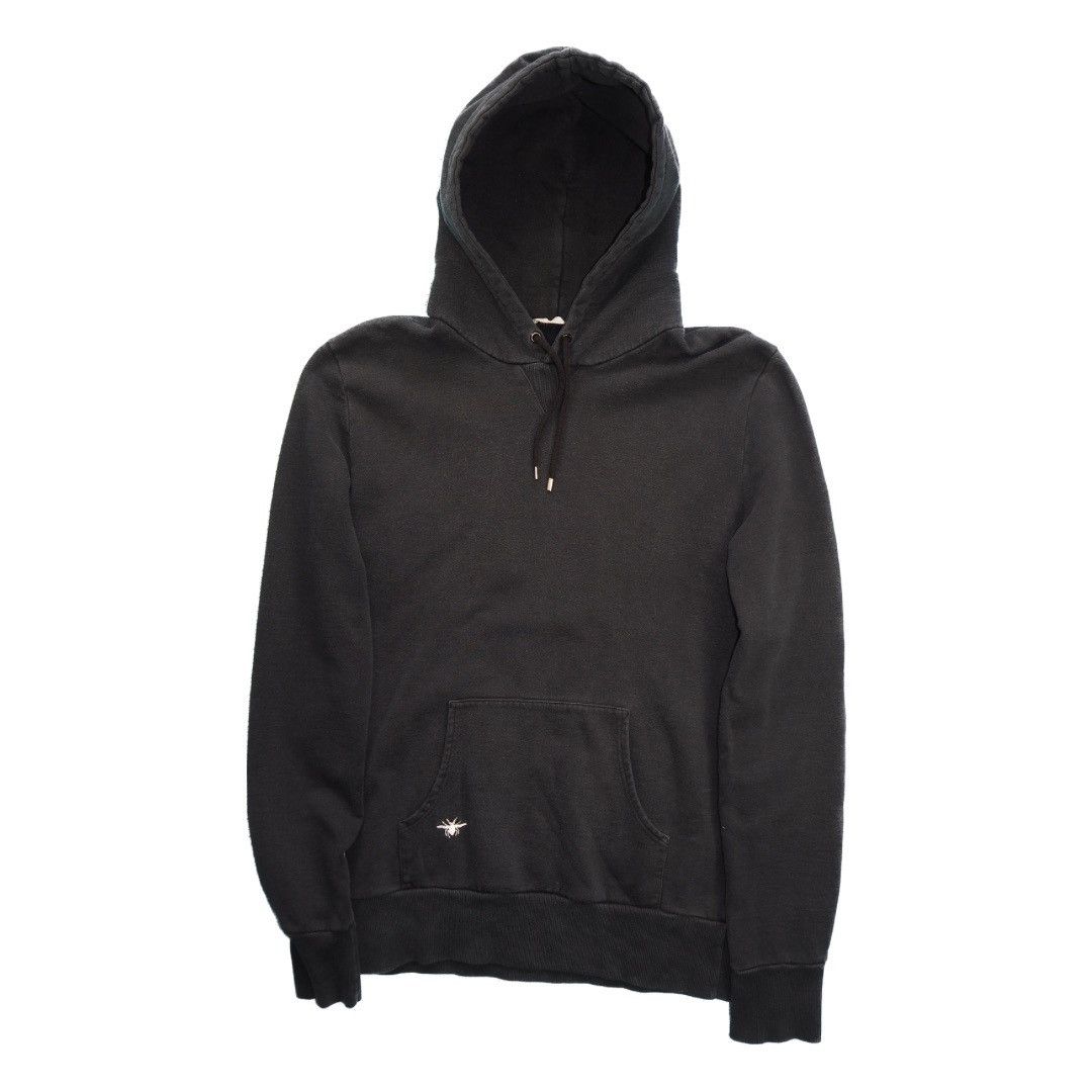 Image of Dior X Hedi Slimane Bee Black Hoodie, Men's (Size Small)