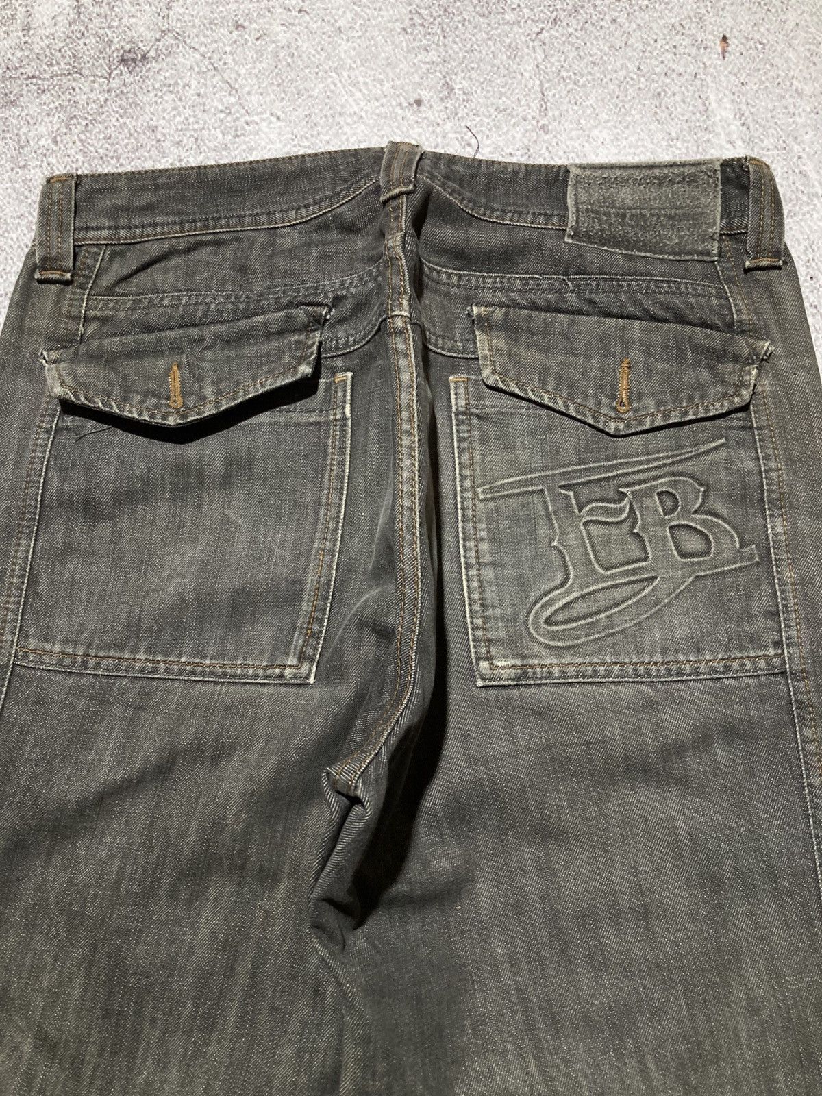 Japanese Brand 2000s Fubu Collection Washed Jeans Pants Charcoal Y2k Size US 34 / EU 50 - 16 Thumbnail