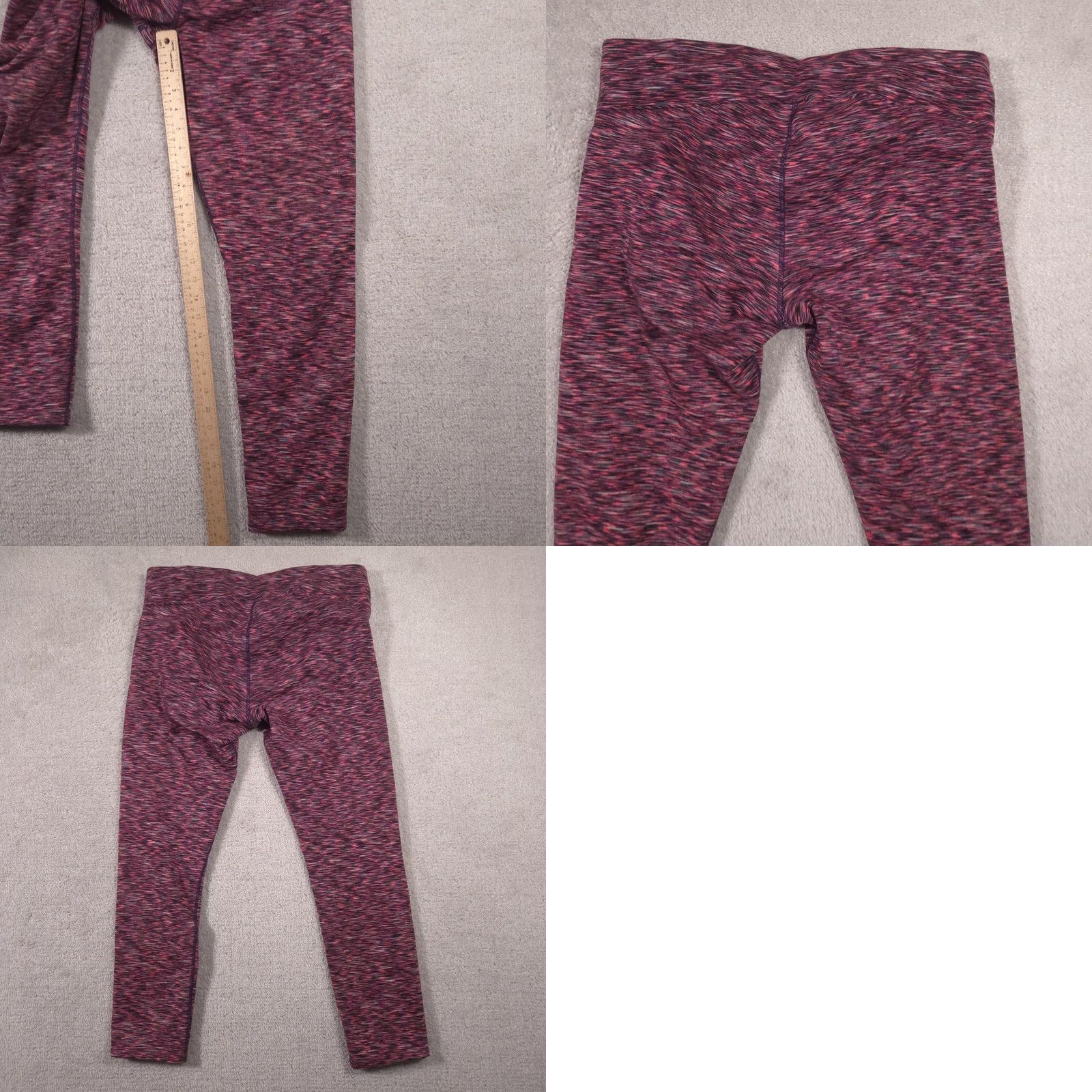 Calvin Klein Calvin Klein Performance Leggings Womens XL Purple Thermal Ankle Quick Dry Size 40" / US 18 - 9 Thumbnail