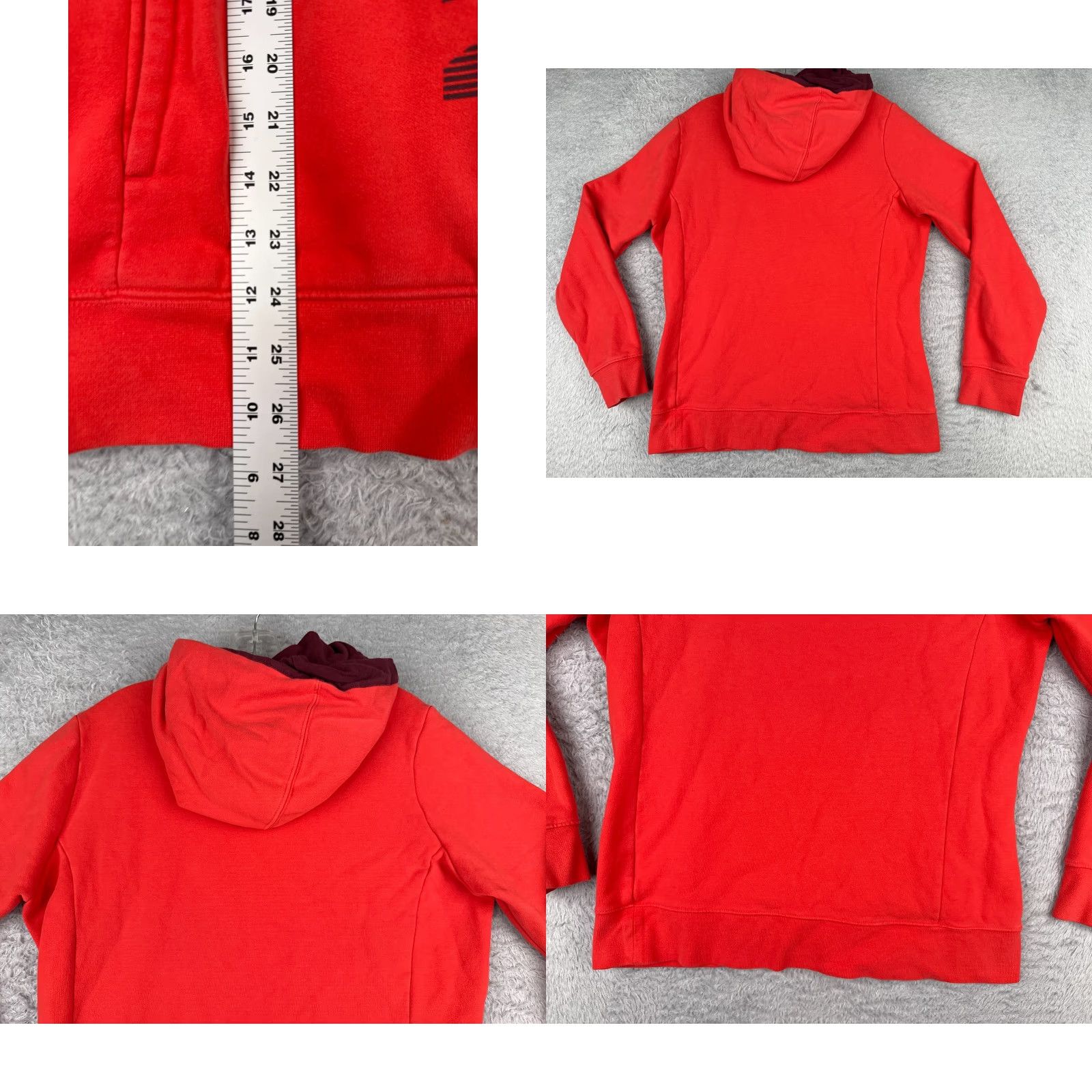 The North Face The North Face Hoodie Women L Coral Pink Pullover Sweatshirt Casual Solid Logo 90s Theme Mens Womens Size L / US 10 / IT 46 - 9 Thumbnail
