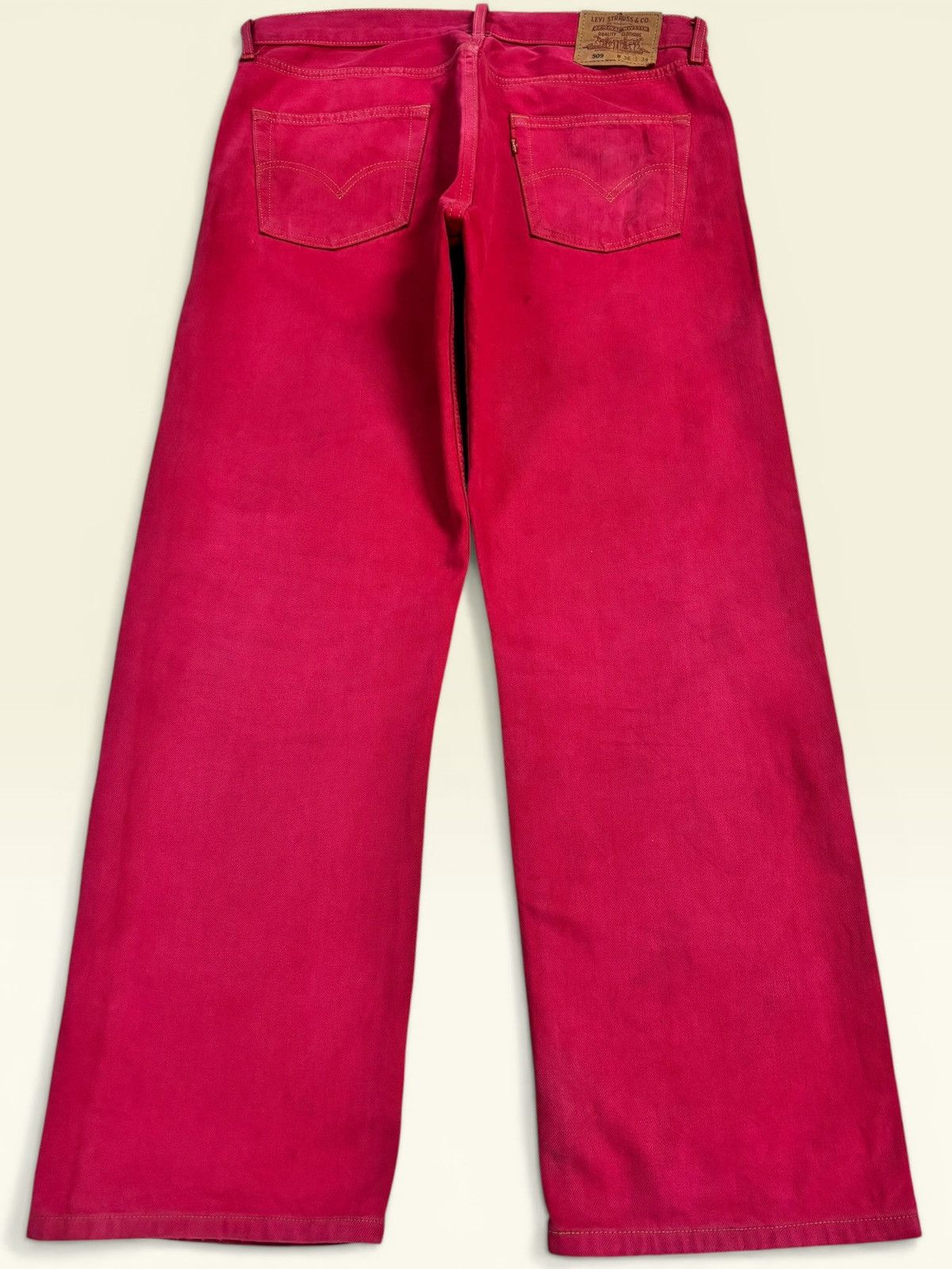 Levi's Rare Pink Levis Rindem Lot 509 #359 Loose Fit Jeans Size US 36 / EU 52 - 2 Thumbnail