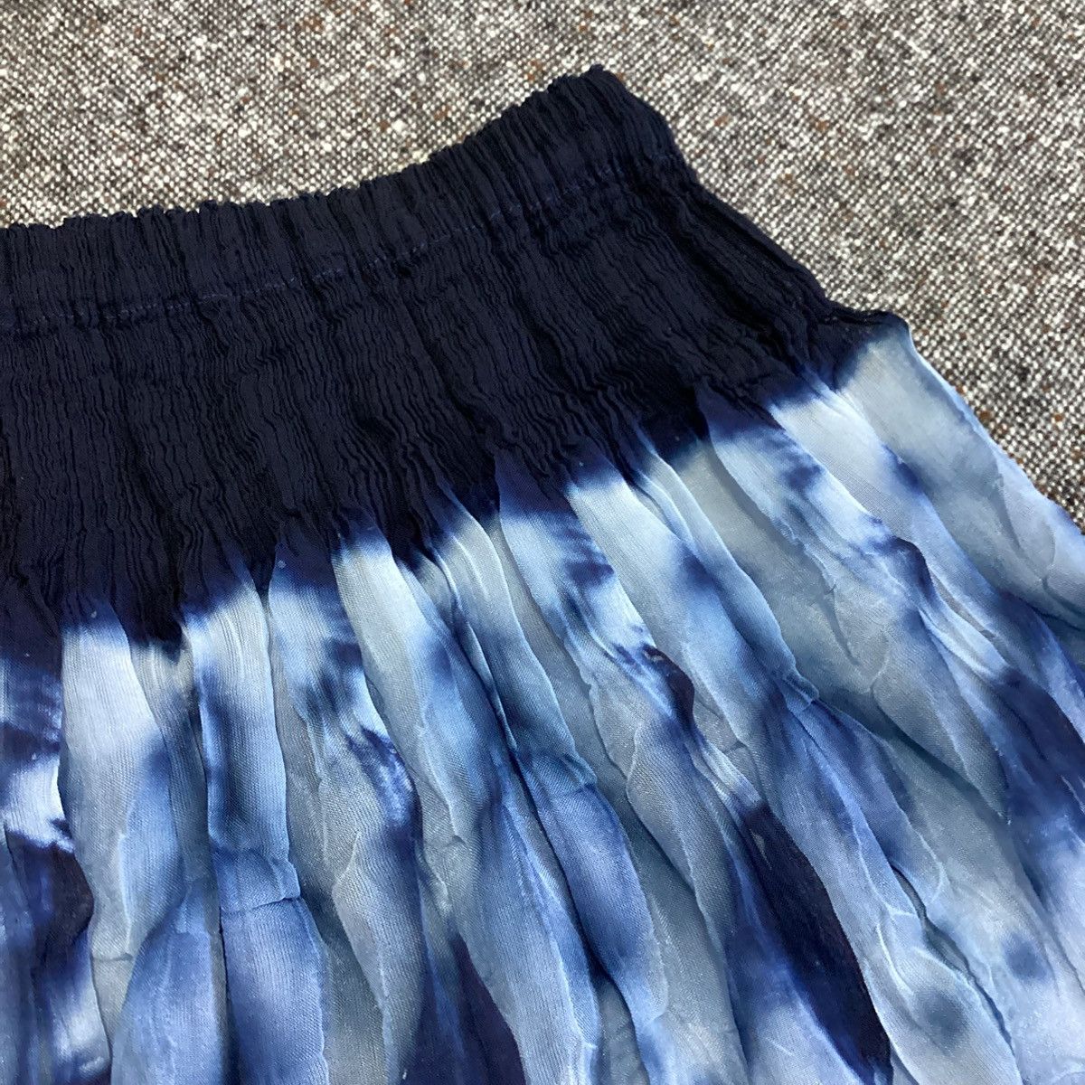 Issey Miyake × Pleats Please Issey Miyake ISSEY MIYAKE me Tie-dye Skirt Blue Navy Size 33" - 7 Thumbnail
