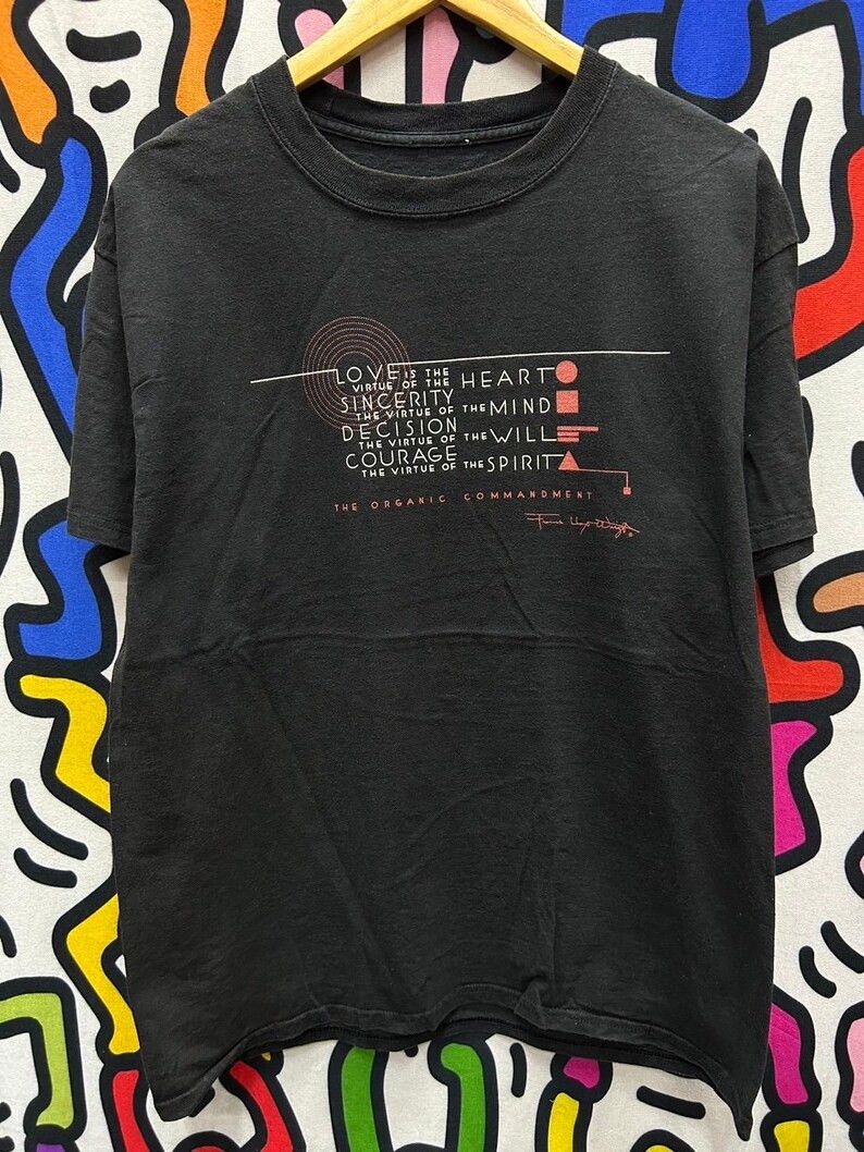 Vintage Vintage 2000s Frank Lloyd Wright Art tshirt size L Size US L / EU 52-54 / 3 - 2 Thumbnail