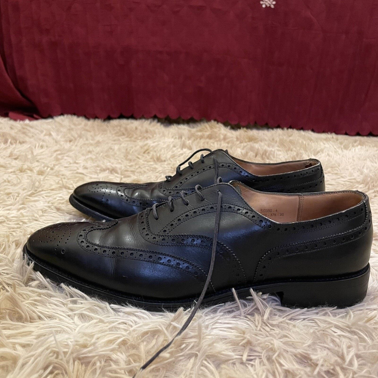 J.M. Weston JM Weston Oxfords brogues Shoes Cap Toe Black Leather Mens Size US 11 / EU 44 - 1 Thumbnail