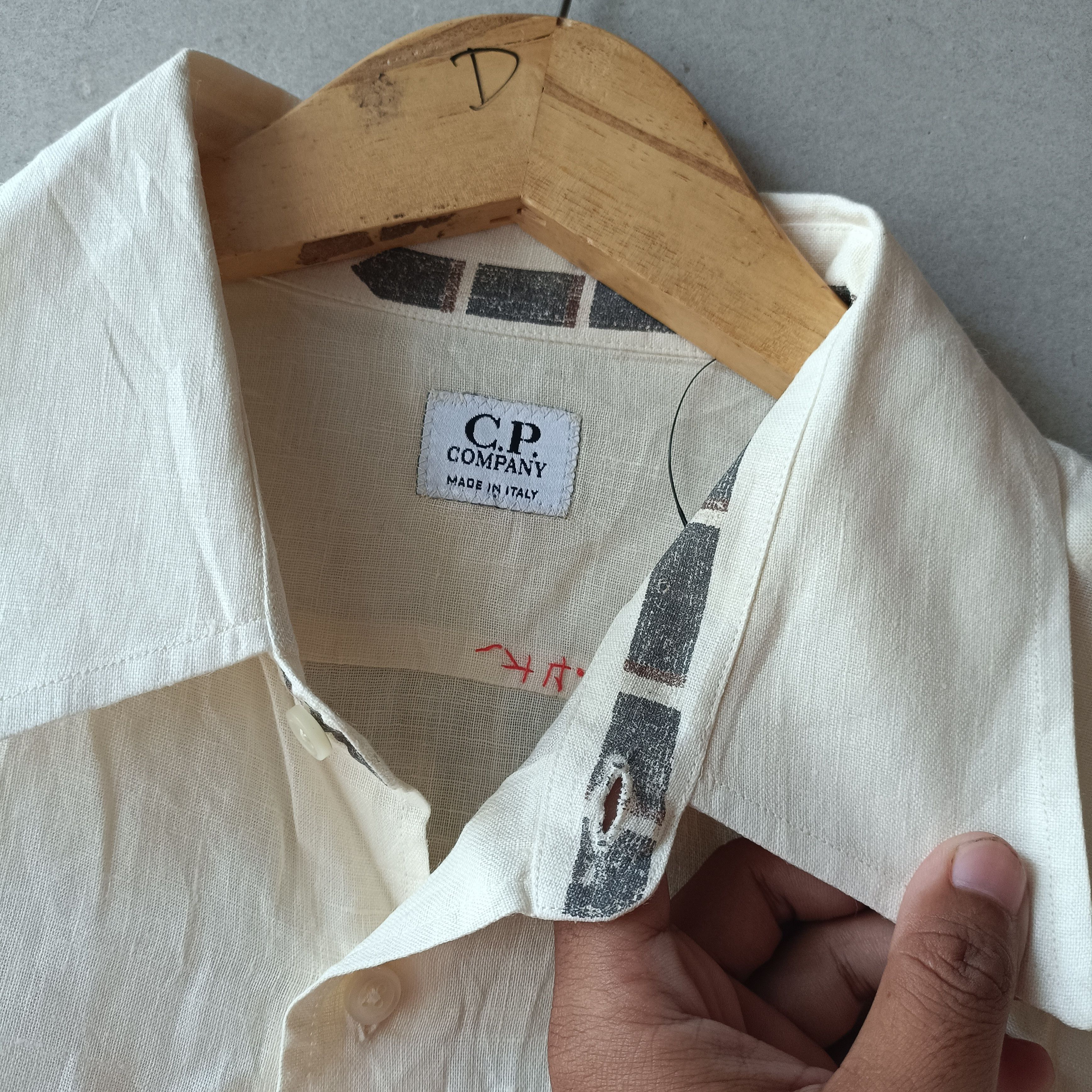 C.P Company SS 2002 Linen Hand painted shirt