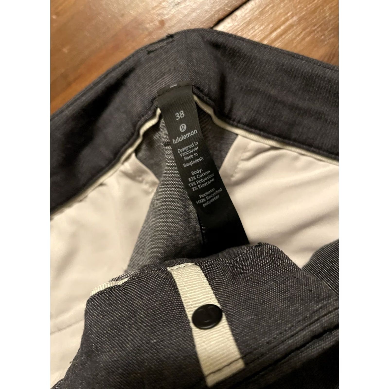 Lululemon Lululemon Commission Pant Slim Dark Gray Men's 38 32"L No Stink Zinc LM5ABXS Size US 38 / EU 54 - 5 Thumbnail