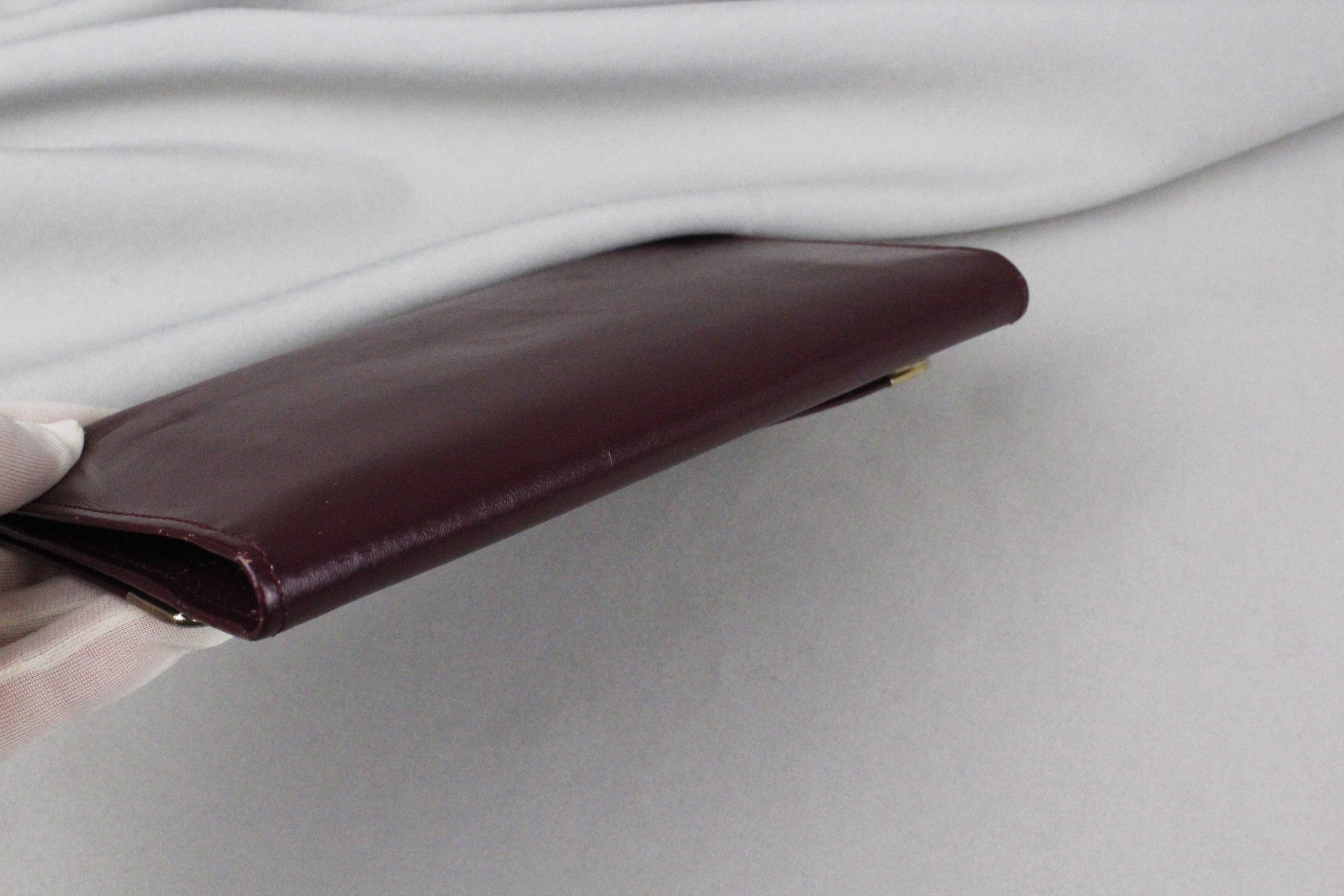 Cartier Vintage Cartier Logo Burgundy Leather Wallet Size ONE SIZE - 8 Thumbnail