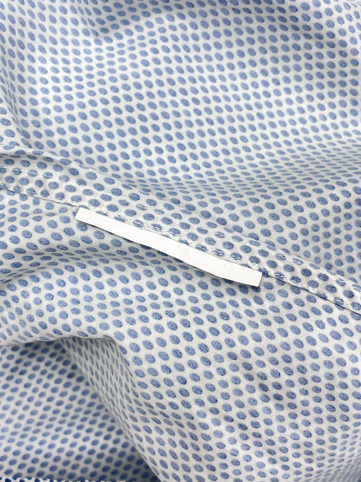 Prada PRADA Milano Micro Dot Cotton Shirt - Size L/XL Size US XL / EU 56 / 4 - 15 Thumbnail