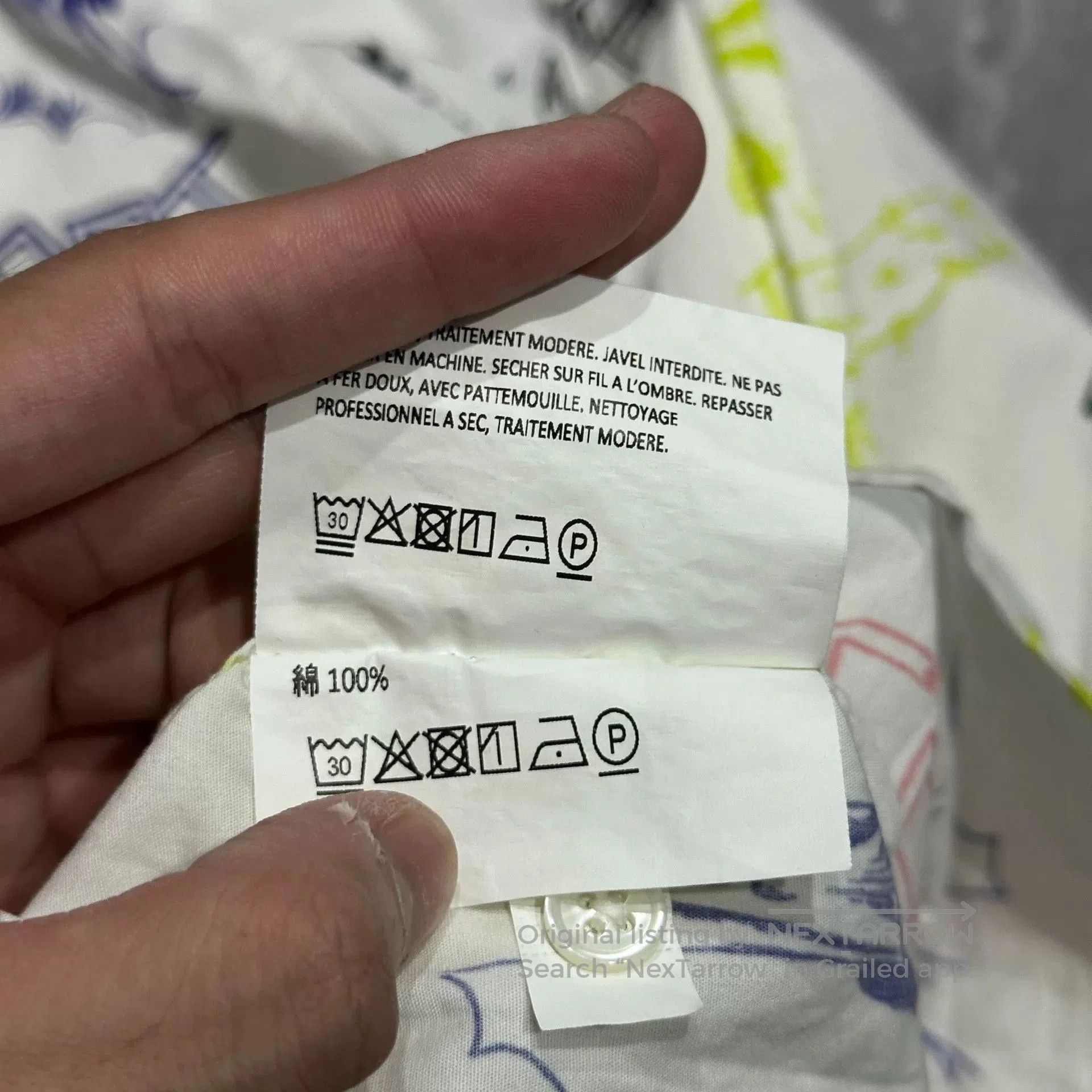 PACCBET Paccbet Gosha Graffiti White Long. Size US L / EU 52-54 / 3 - 7 Thumbnail