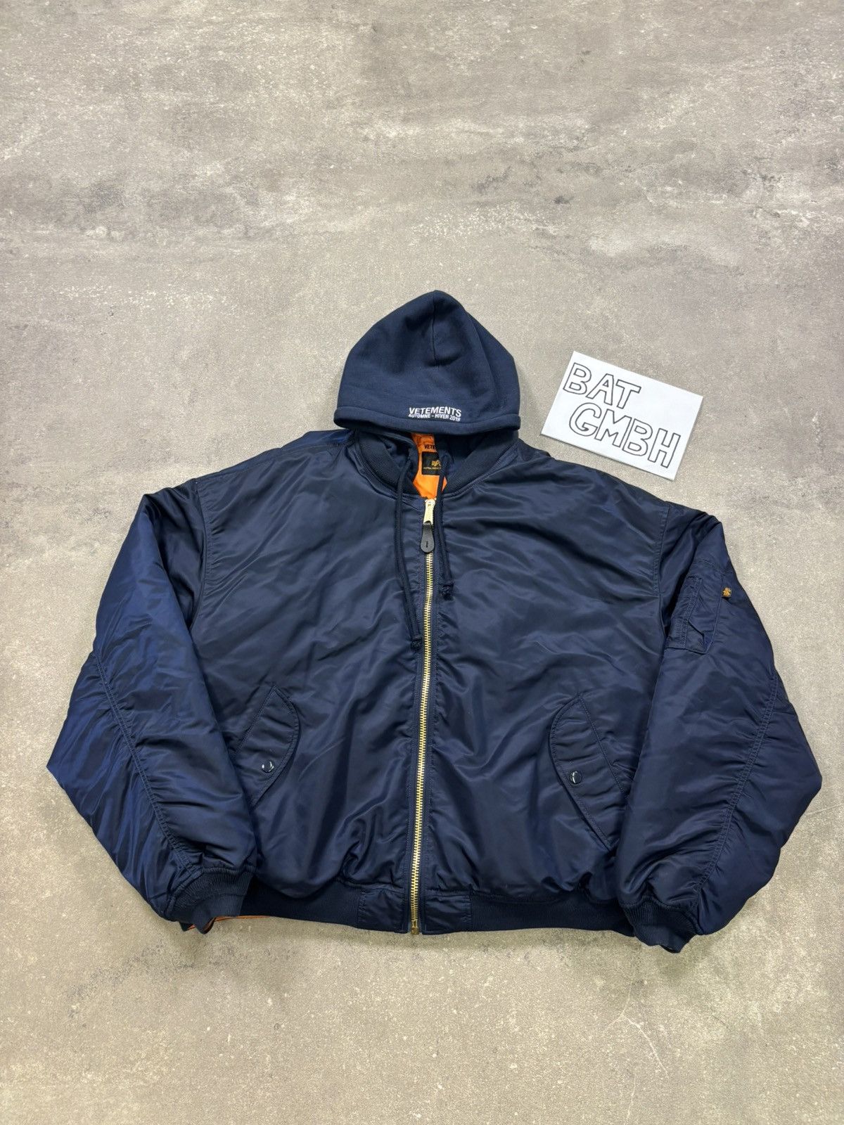 Alpha Industries × Vetements Vetements x Alpha FW18 Reversible Hooded Bomber Jacket Size US XS / EU 42 / 0 - 22 Thumbnail