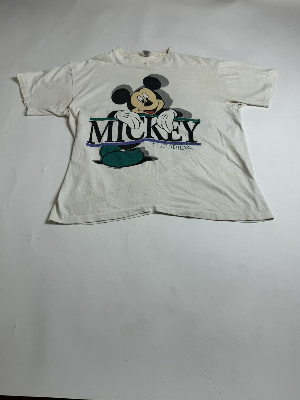 Mickey Mouse × Vintage White Mickey Mouse Graphic Tee Size US XL / EU 56 / 4 - 1 Thumbnail