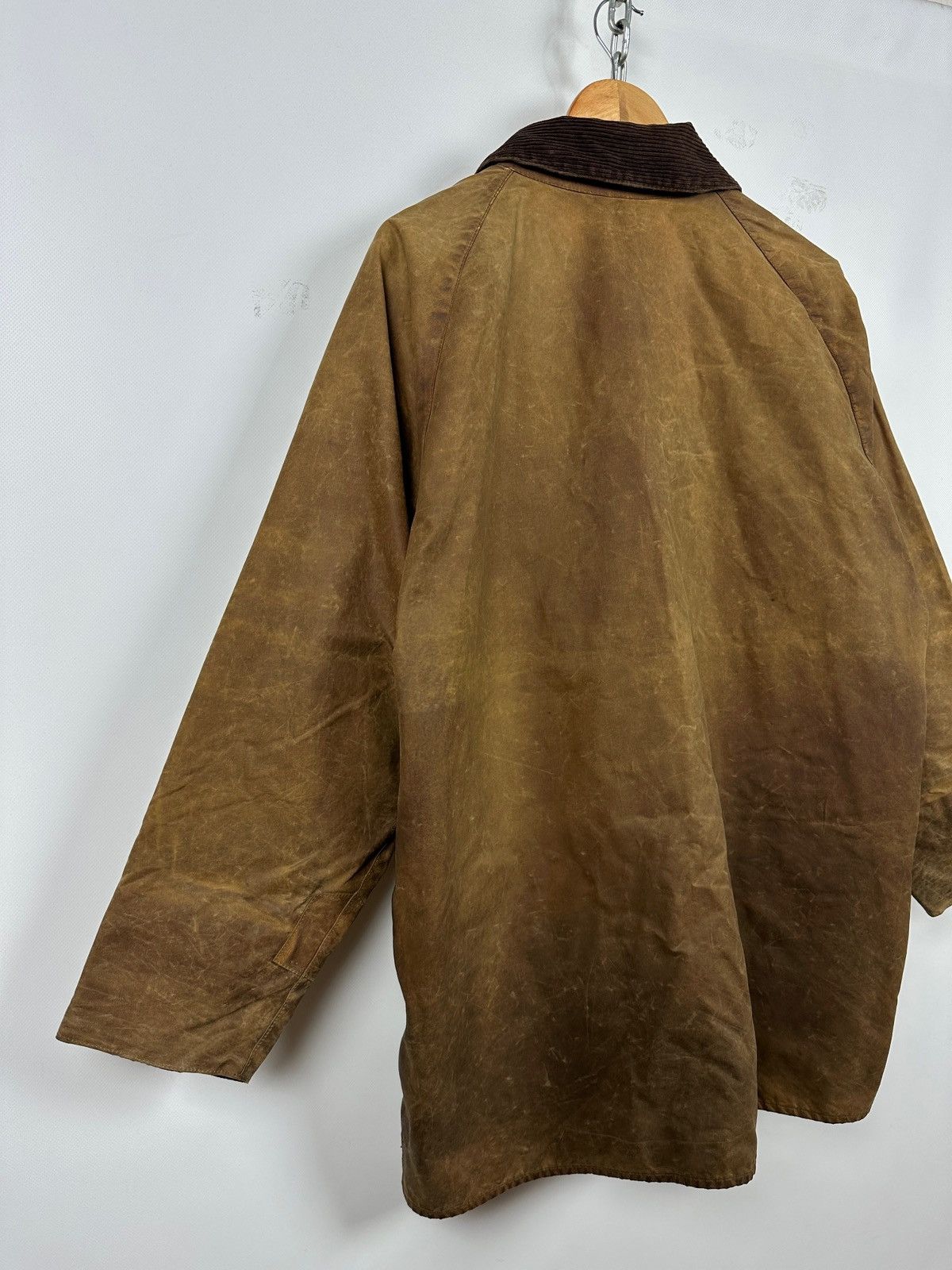 Barbour Vintage Barbour Beaufort Olive Brown Waxed Coat Jacket Size US XXL / EU 58 / 5 - 16 Thumbnail