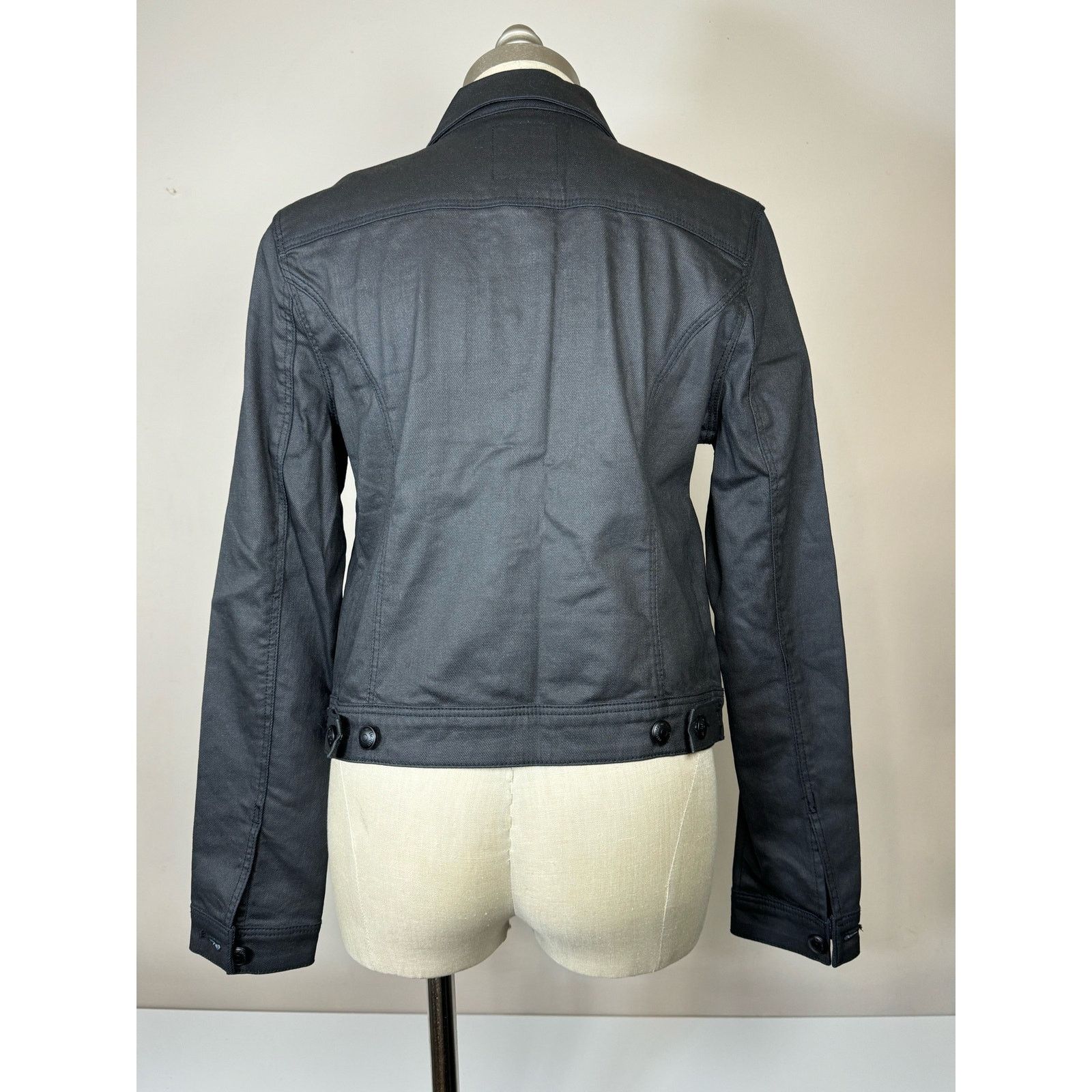 Unknown London Articles of Society Black Denim Jacket Women’s Size M USED Size M / US 6-8 / IT 42-44 - 2 Thumbnail