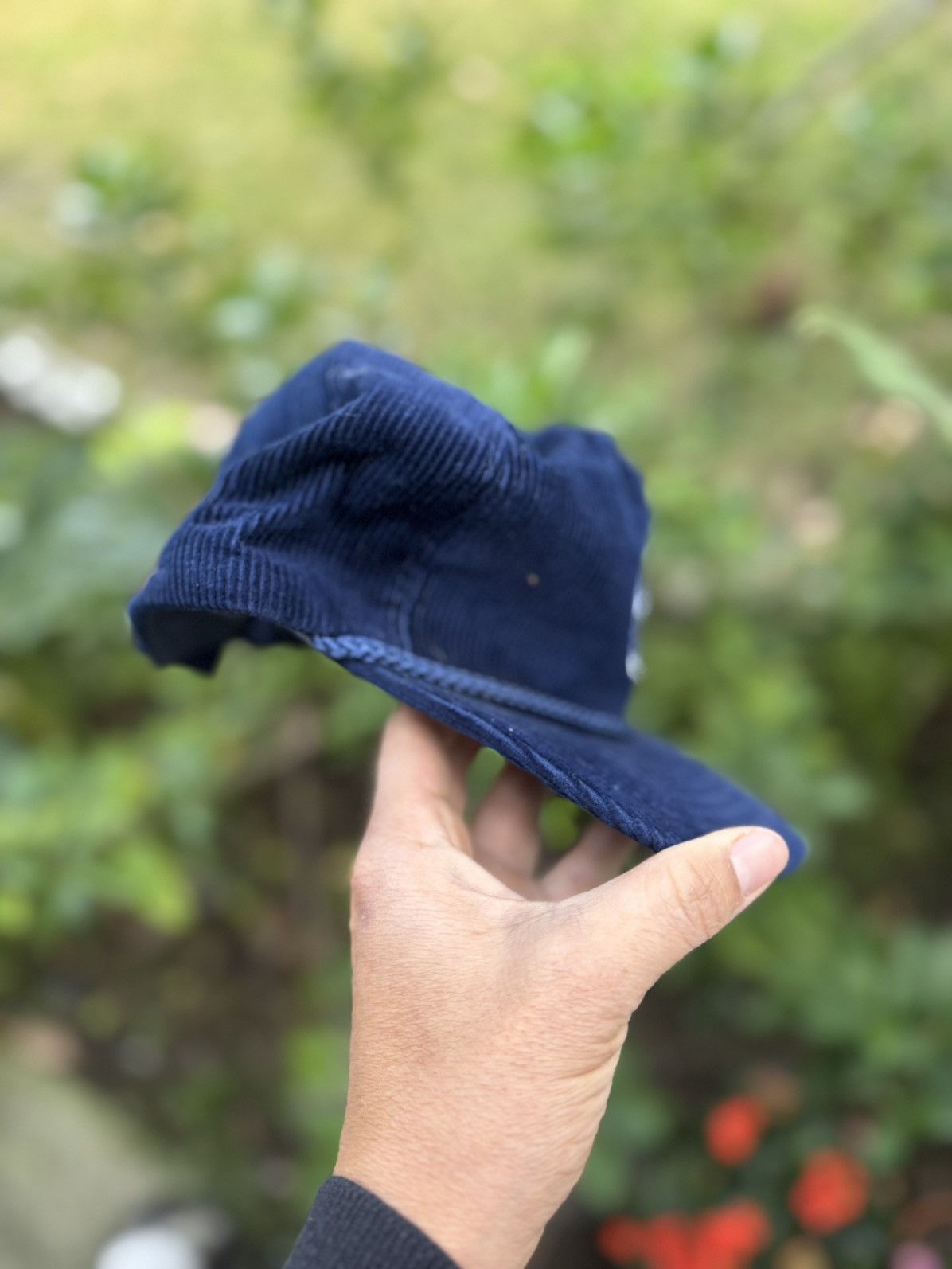 Other Vintage Blue Corduroy Cap Size ONE SIZE - 2 Thumbnail