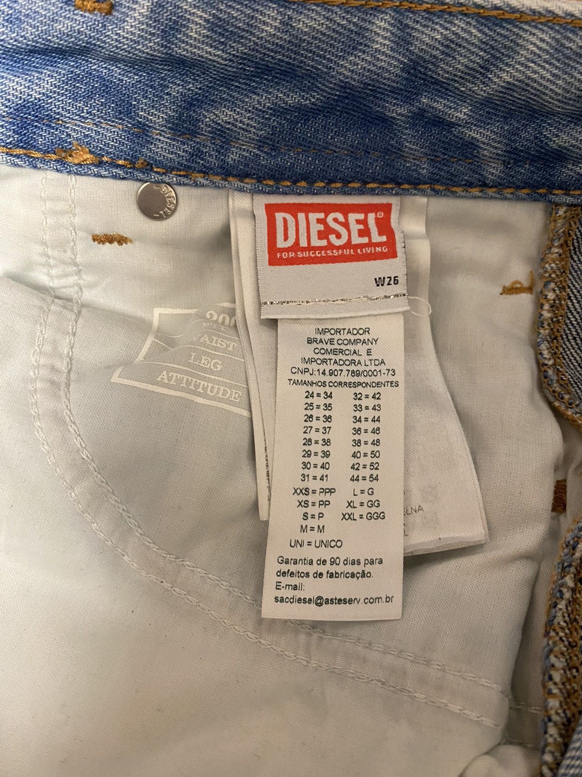 Diesel Diesel 2002 Double Side-Zipper Jeans Size 26" / US 2 / IT 38 - 11 Thumbnail