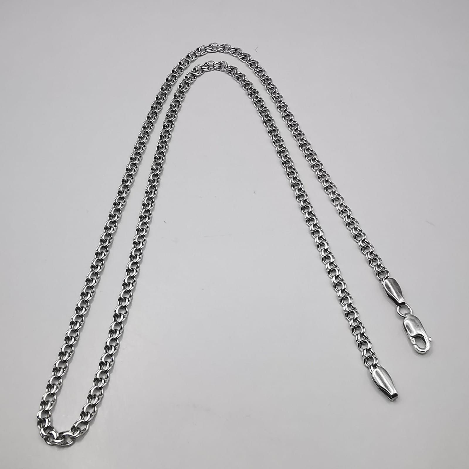 Sterling Silver Vintage Jewelry Chain,925 Sterling Silver,Signed 15,13g Size ONE SIZE - 8 Thumbnail