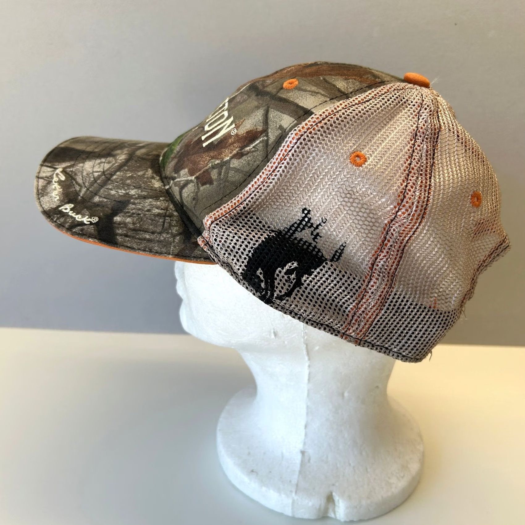 Pendleton VINTAGE Pendleton Whisky Trucker Hat Camouflage Orange Hunting Cowboy Size ONE SIZE - 3 Thumbnail