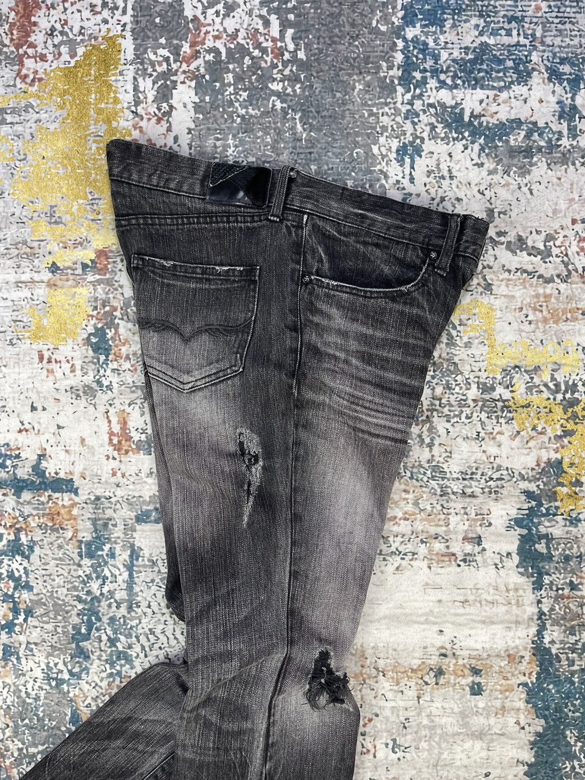 GOSTAR DE FUGA Hysteric Inspired Fuga Distressed Torn Jeans Size 32" / US 10 / IT 46 - 7 Thumbnail