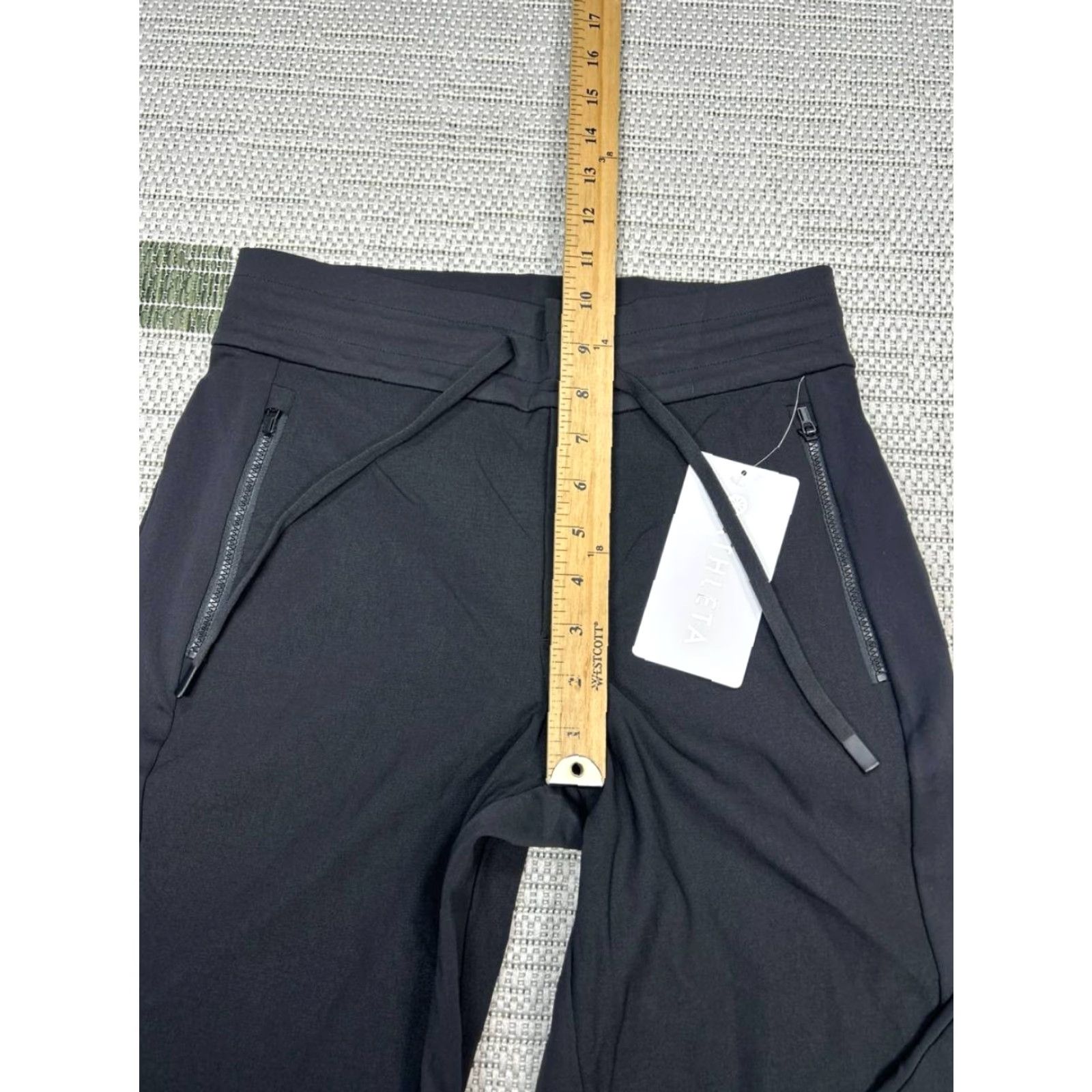 Athleta Athleta Headlands Hybrid Trek Jogger Pants Womens 2 Black Logo Tapered Leg New Size 26" / US 2 / IT 38 - 5 Thumbnail