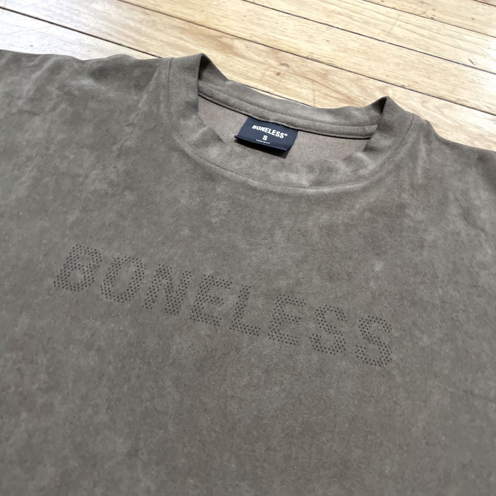 Vintage Boneless Crop T-Shirt Brown Size S Organic Material Faux Suede Spellout EUC Mens Shirt Short Sleeve Crew Neck Casual Regular WT Size US S / EU 44-46 / 1 - 2 Thumbnail