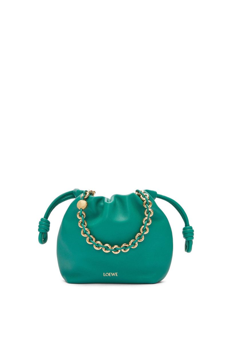 Loewe o1in1g0426 Size: OS/ Mini Flamenco Purse Bag Emerald Green Size ONE SIZE - 1 Thumbnail
