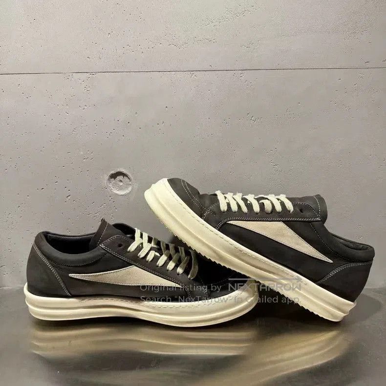 Rick Owens Rick Owens Ro vans Matte Leather Sneakers. Size US 10 / EU 43 - 4 Thumbnail
