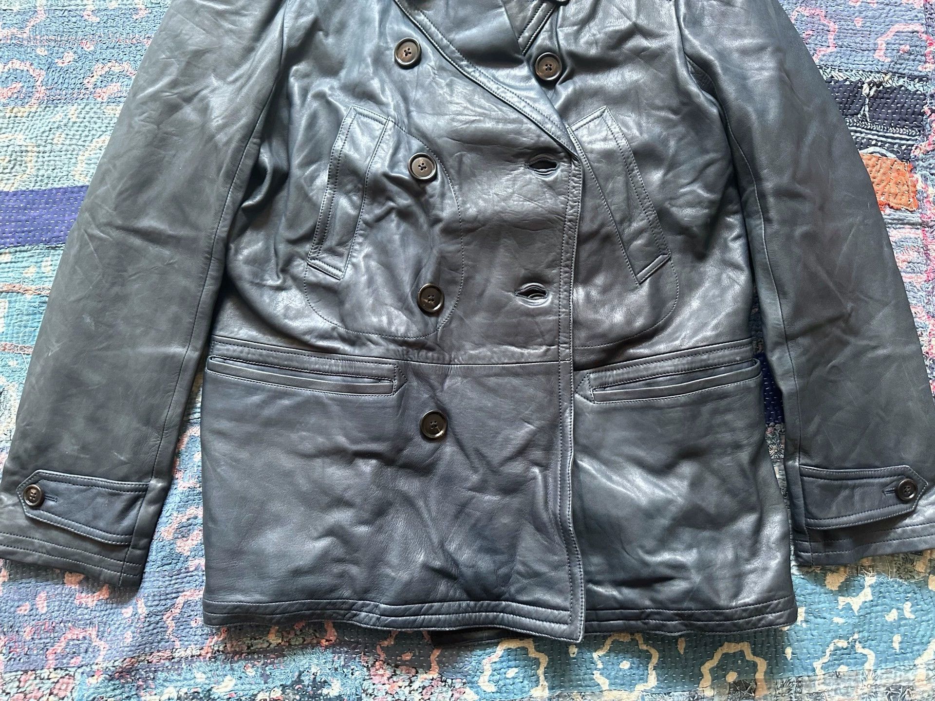 Polo Ralph Lauren Ralph Lauren RL RRL BL 740 Sheepskin Overcoat L Blue-Black Size US L / EU 52-54 / 3 - 4 Thumbnail
