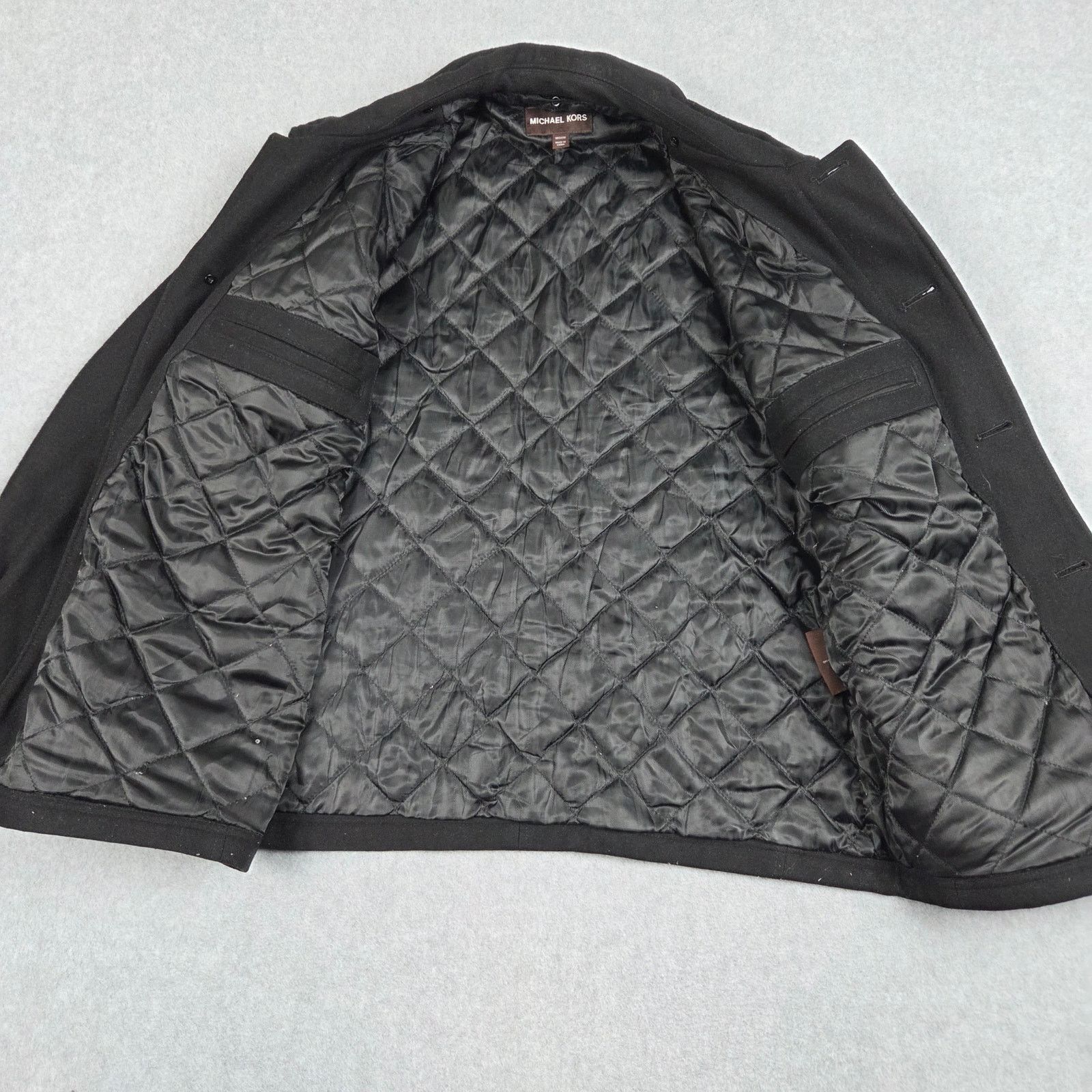 Michael Kors Michael Kors Medium Black Wool Blend Field Jacket Pea Coat Size US M / EU 48-50 / 2 - 5 Thumbnail