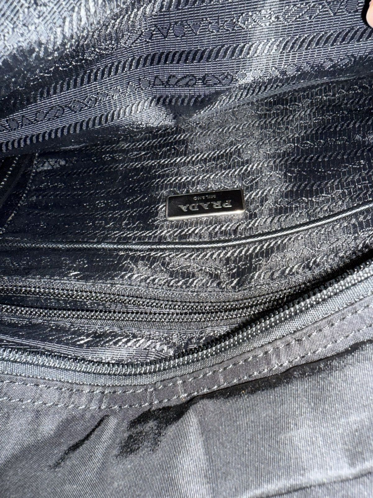 Prada Nylon Vela Studded Messenger Bag Size ONE SIZE - 9 Thumbnail