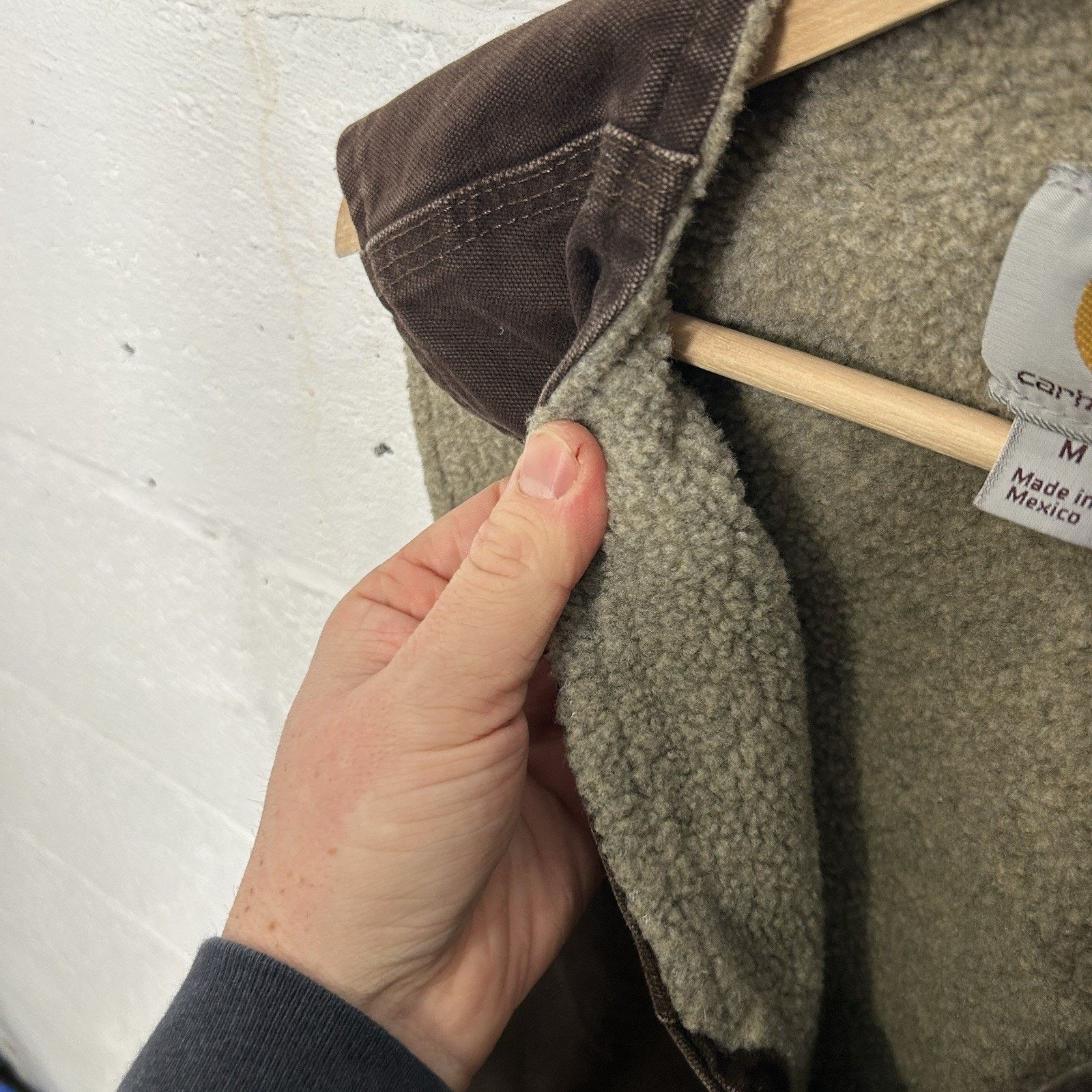 Vintage Carhartt Sherpa-Lined Rugged Vest “Dark Brown” V26