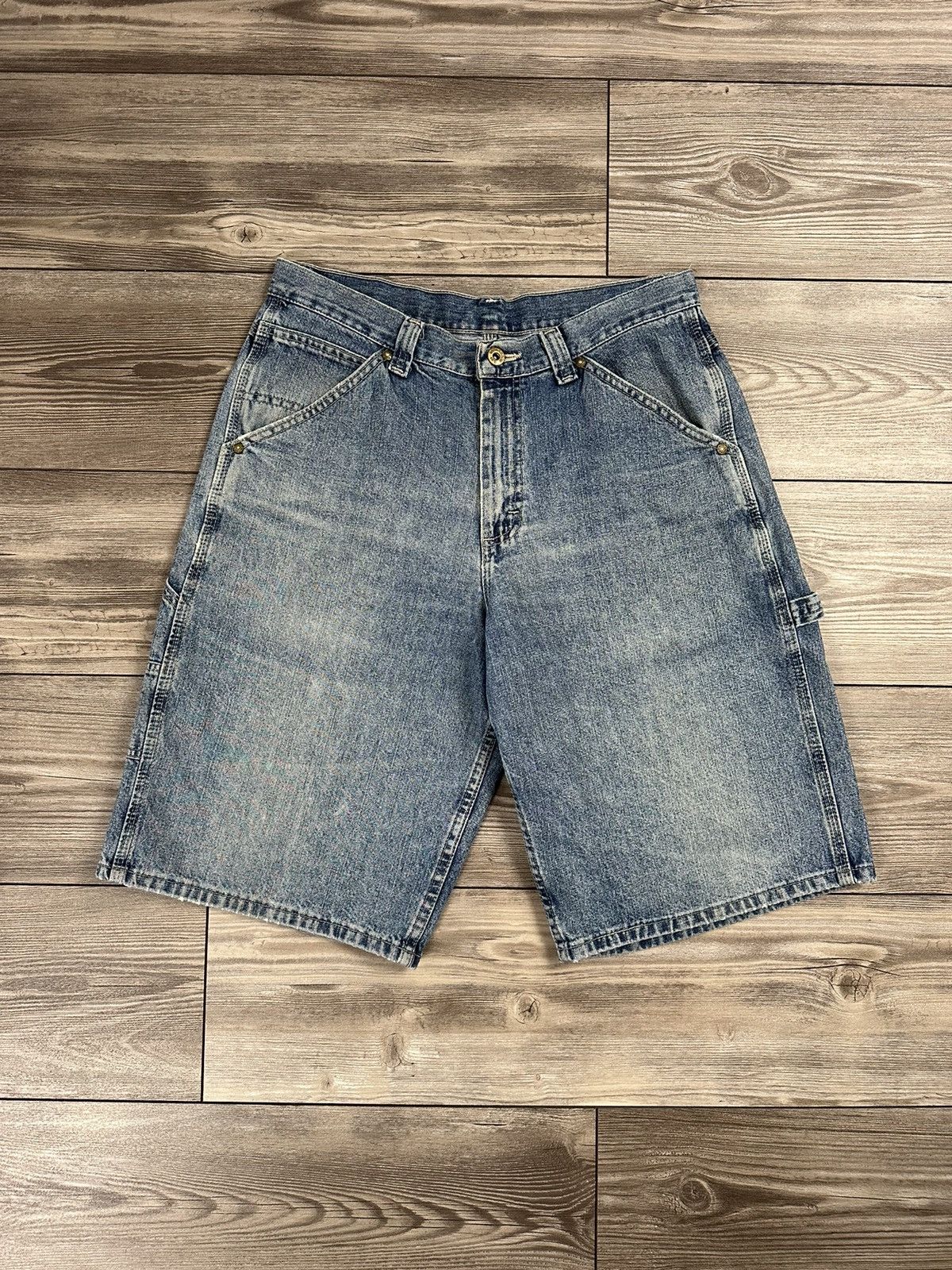 Vintage Vintage Lee Dungarees Denim Carpenter Shorts Grailed