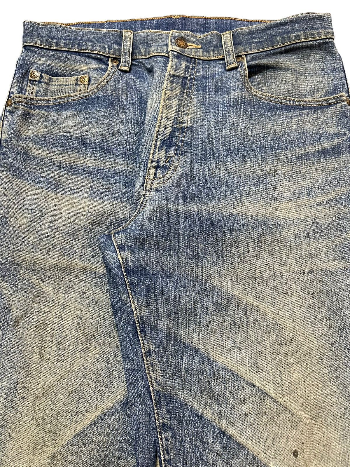 JNCO Vintage Japanese Brand Mud Faded Wash Style Baggy Jeans Size US 31 - 4 Thumbnail