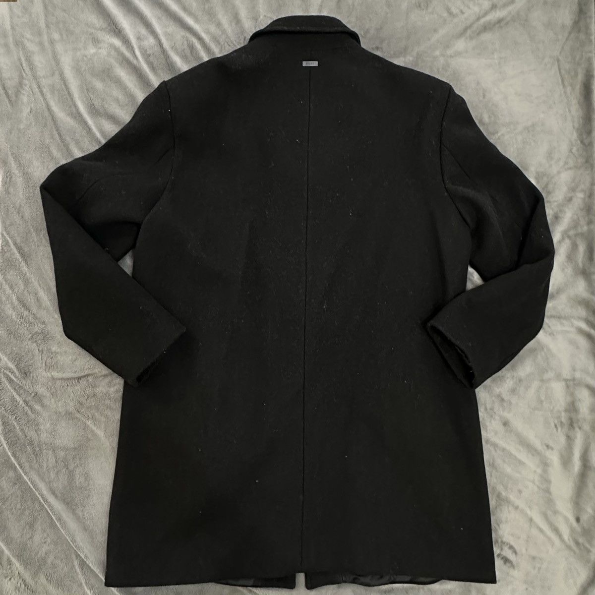 DKNY DKNY Wool Black Overcoat Size US XL / EU 56 / 4 - 3 Thumbnail
